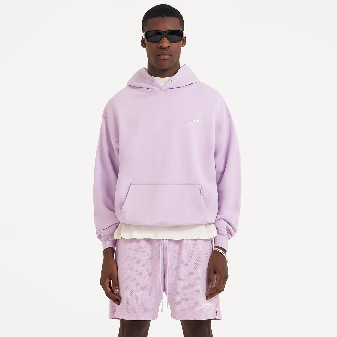 REPRESENT Owners Club Hoodie in Pastel Lilac M