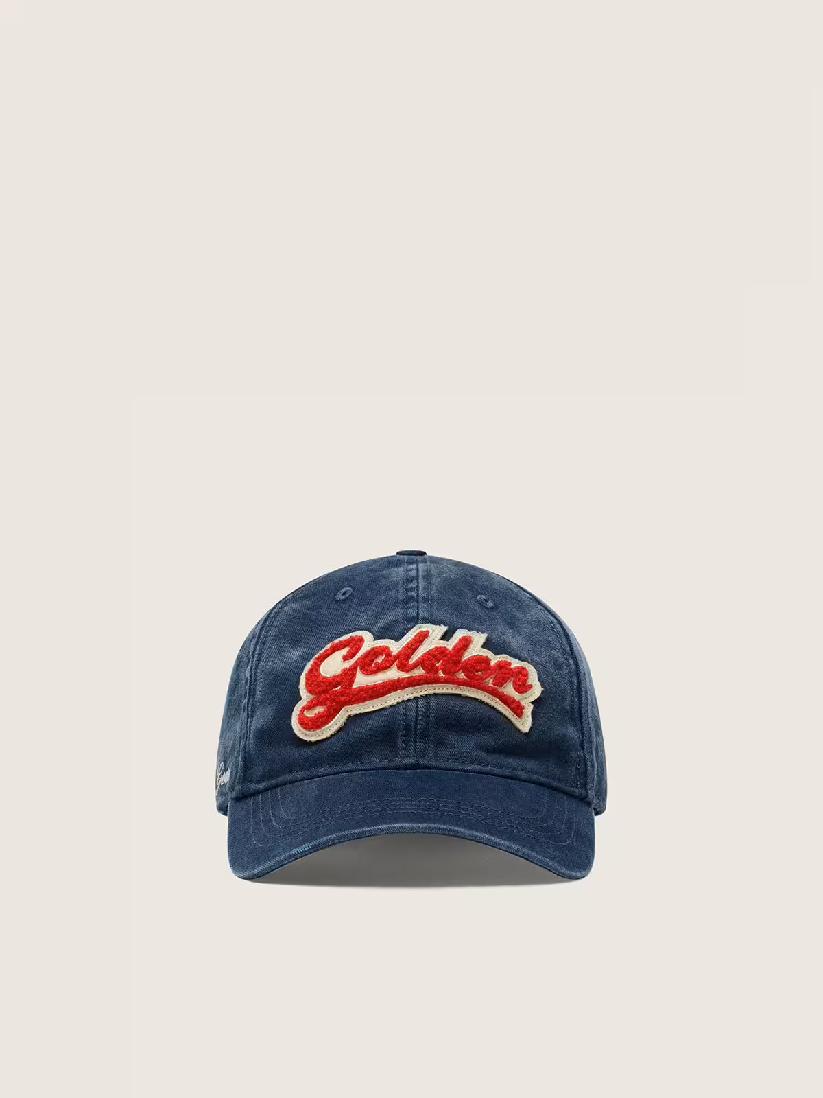 GOLDEN GOOSE Journey Baseball Cap in Blue/Red