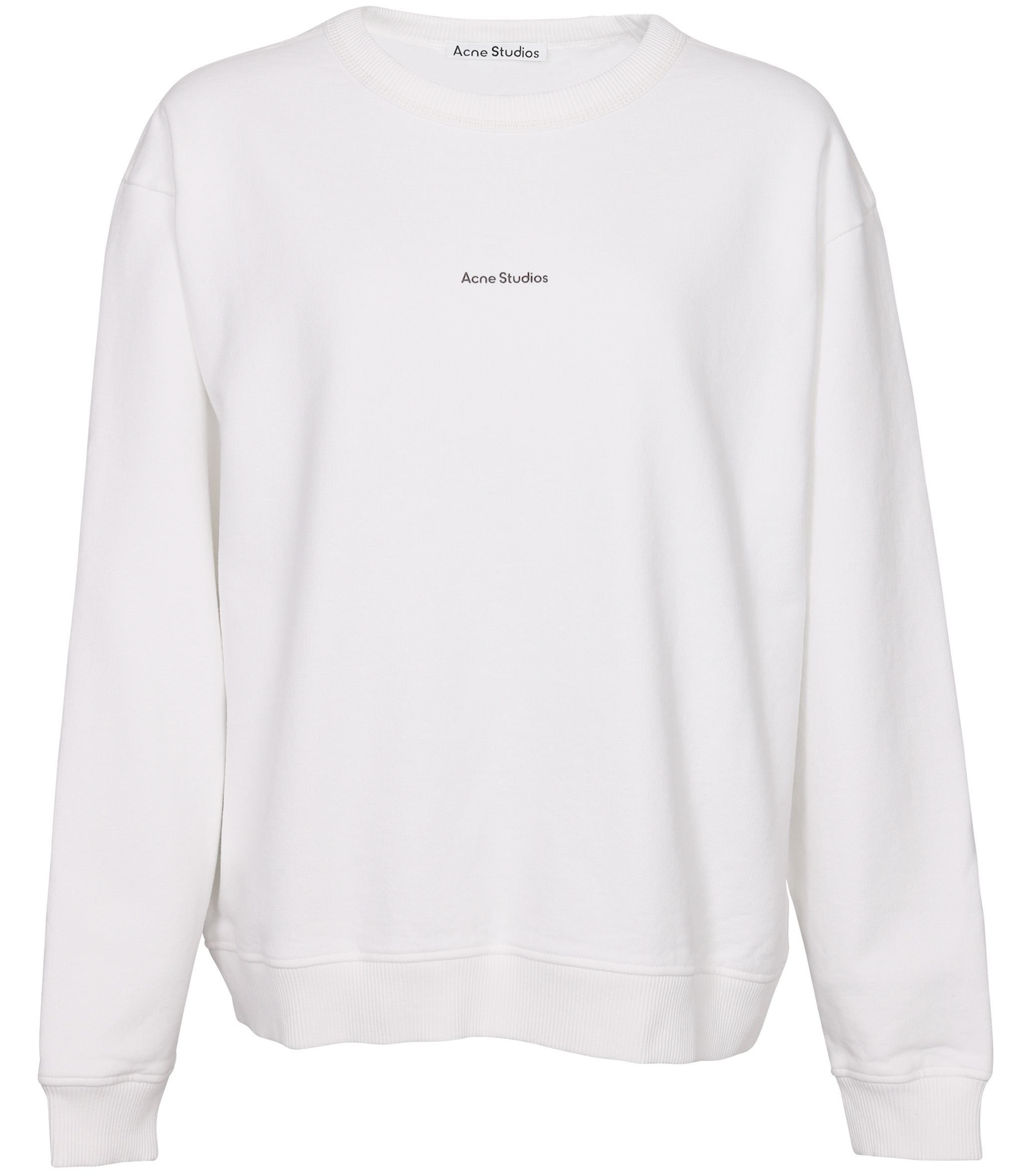Acne Studios Sweatshirt Fierre Stamp White
