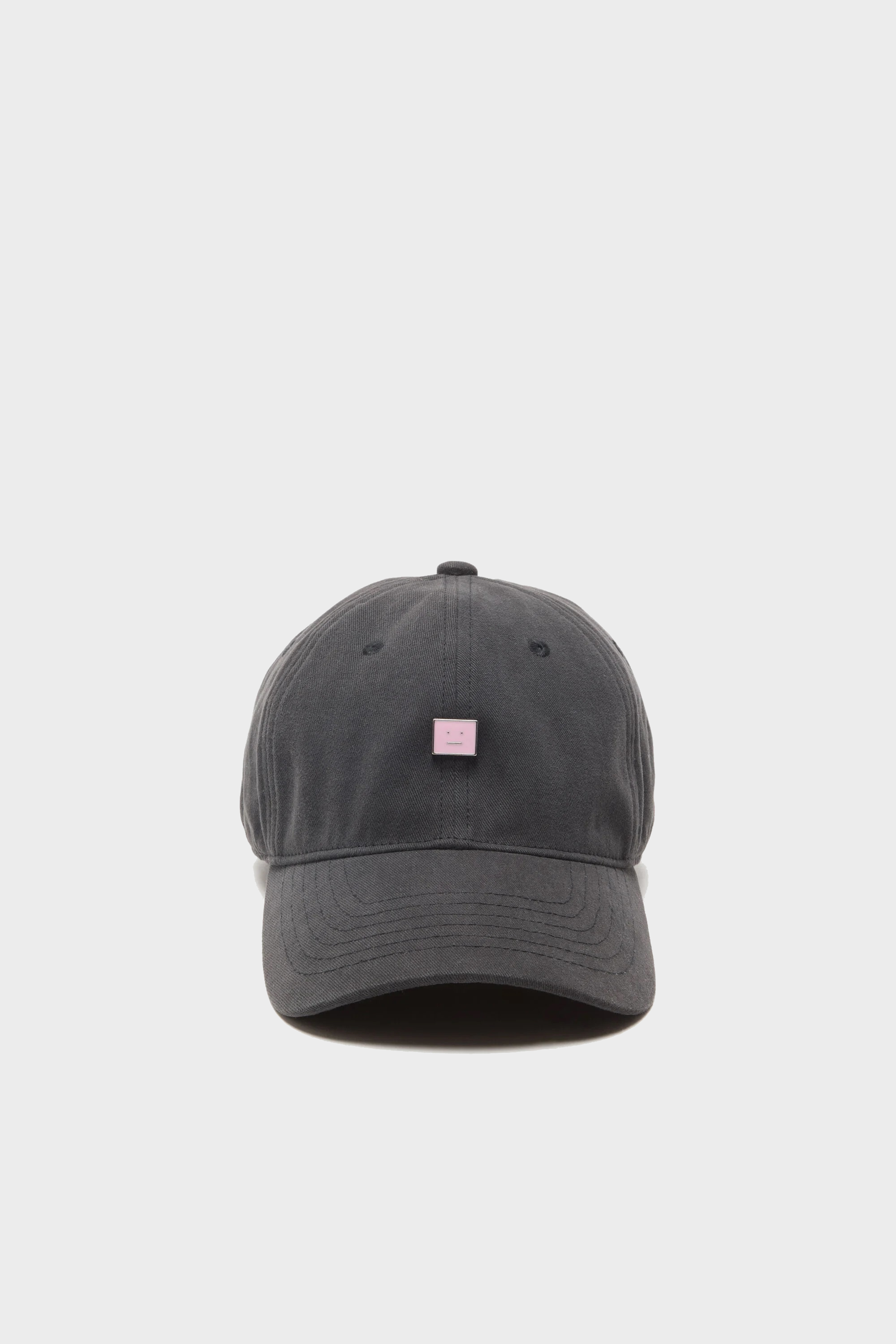 ACNE STUDIOS Face Baseball Cap in Black
