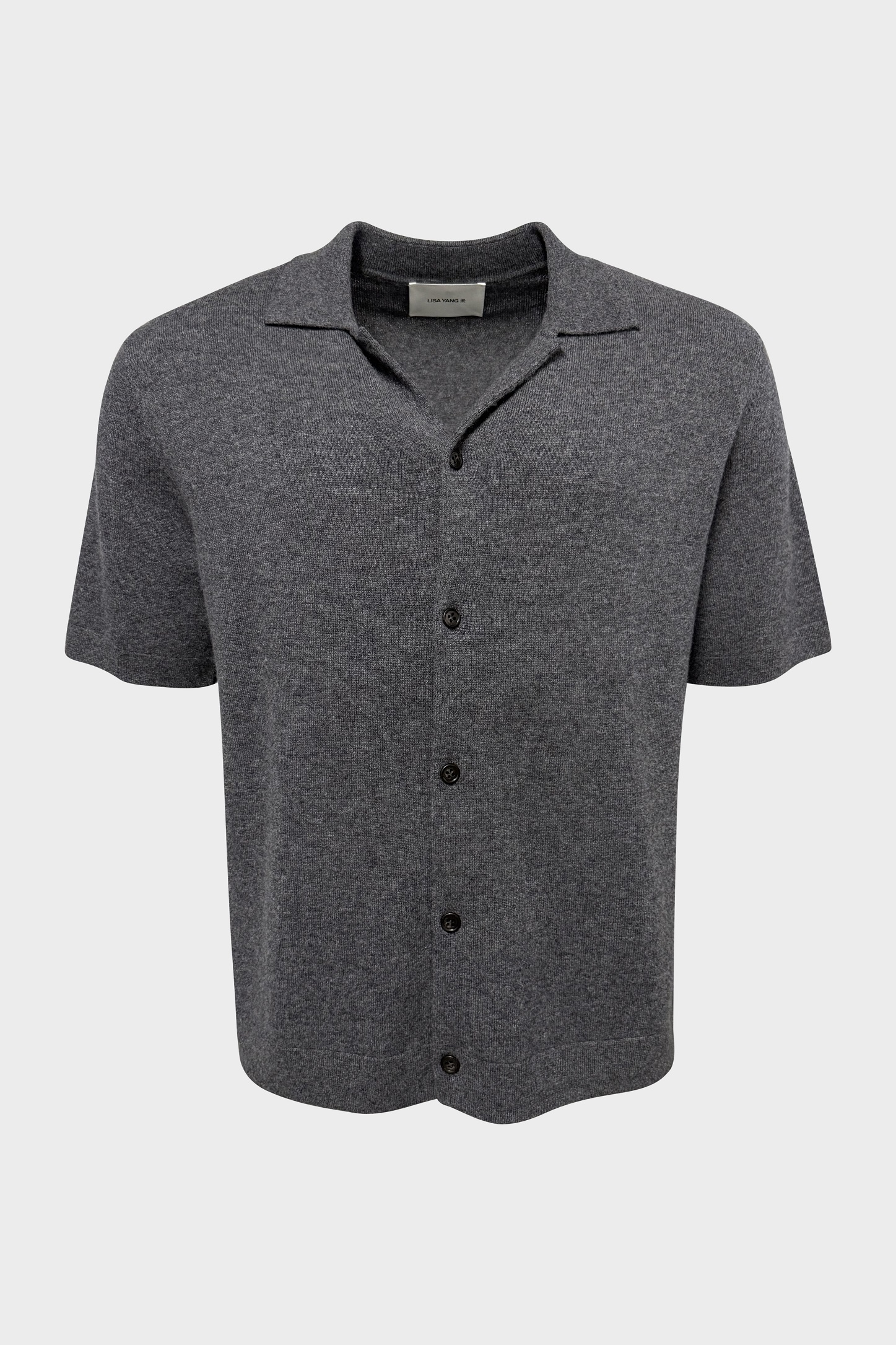 LISA YANG Cashmere Cardigan in Graphite