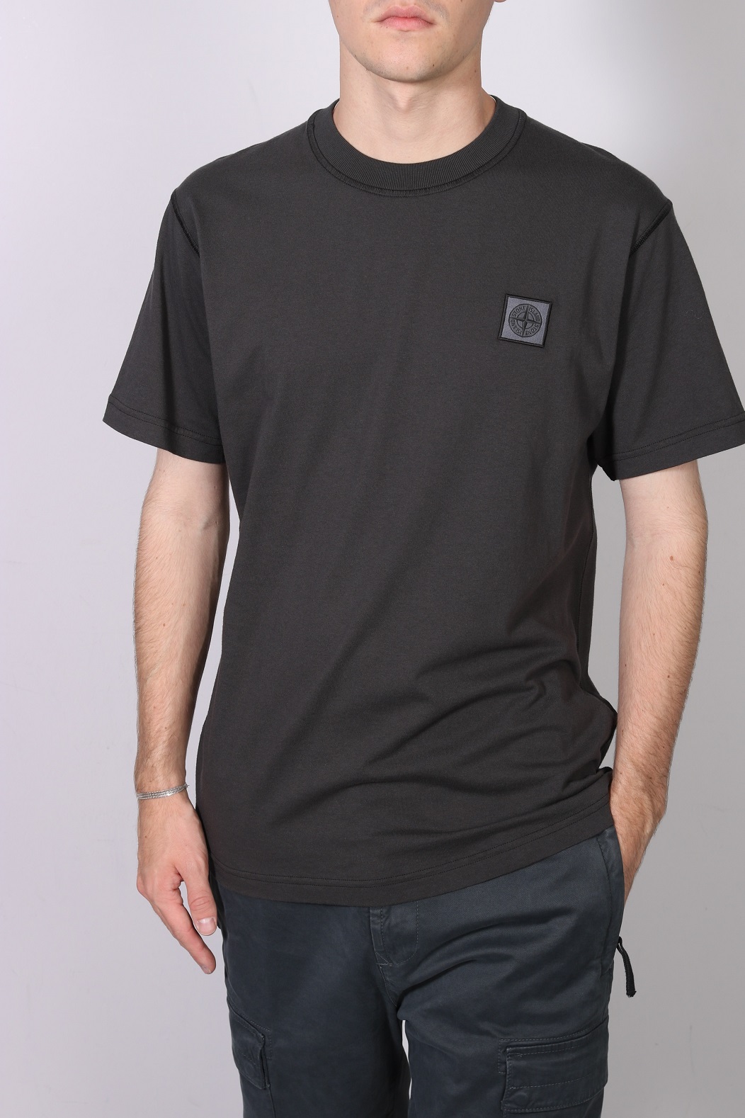 STONE ISLAND T-Shirt in Dark Grey