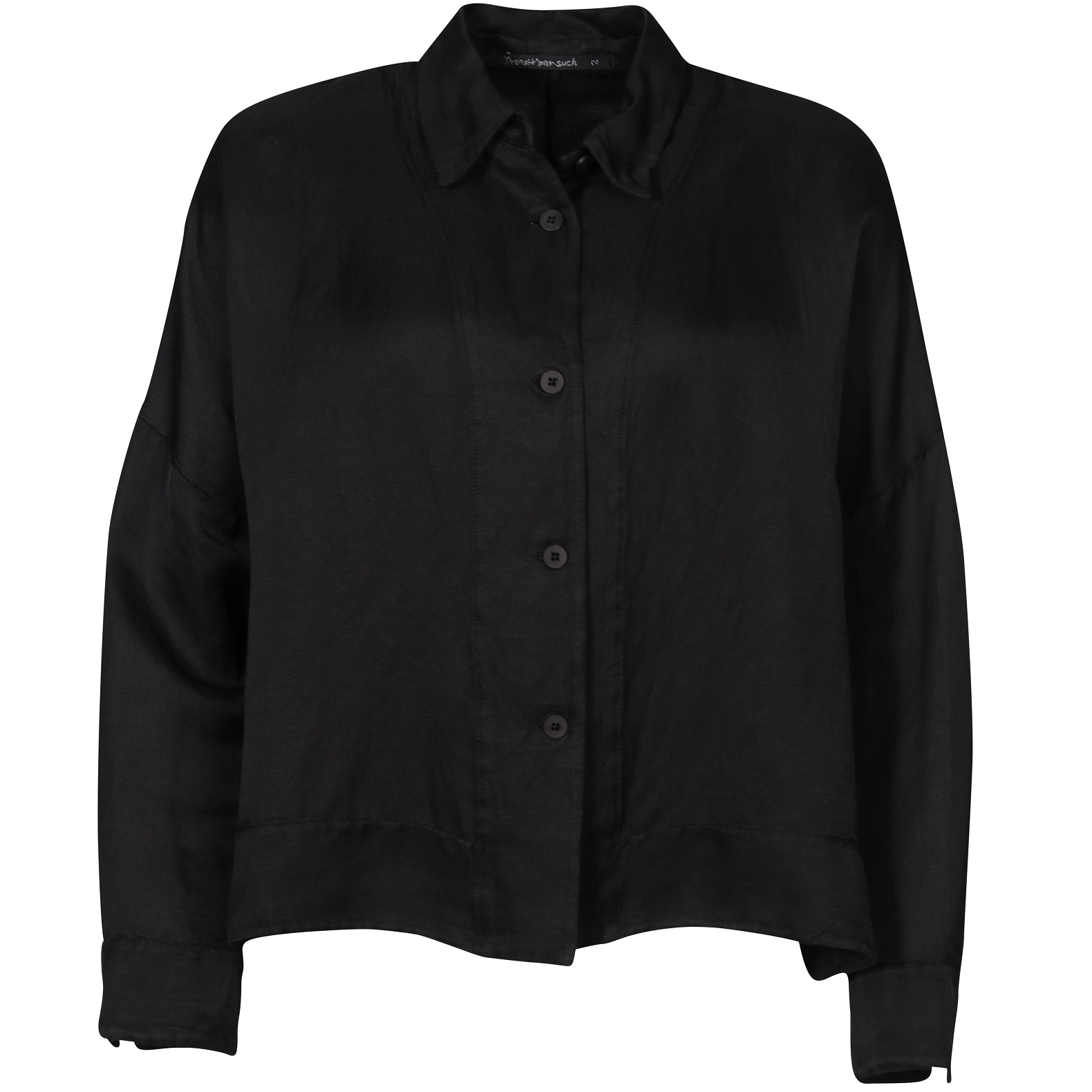 TRANSIT PAR SUCH Linen Jacket in Black