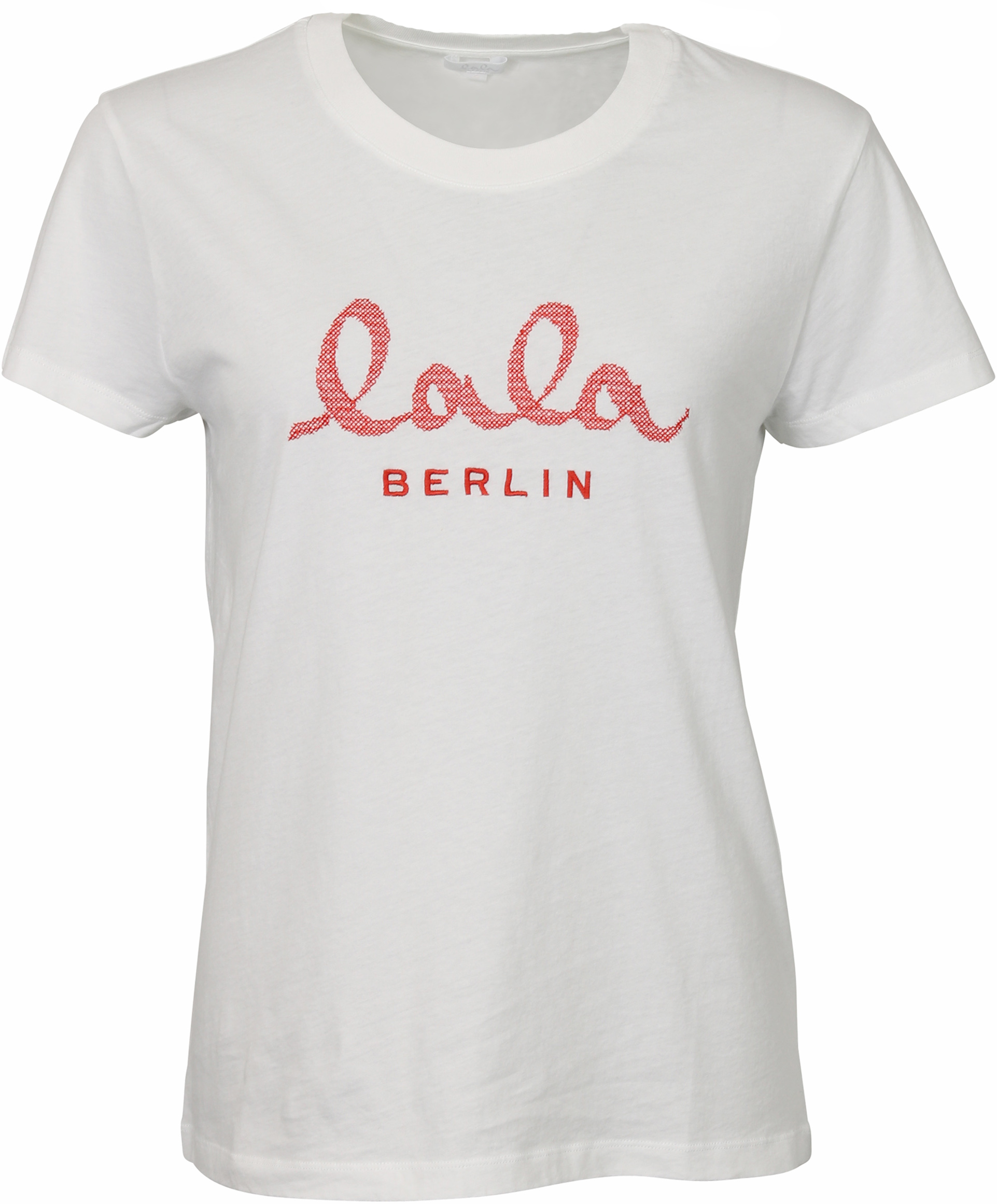 Lala Berlin T-Shirt Cara White Embroidered