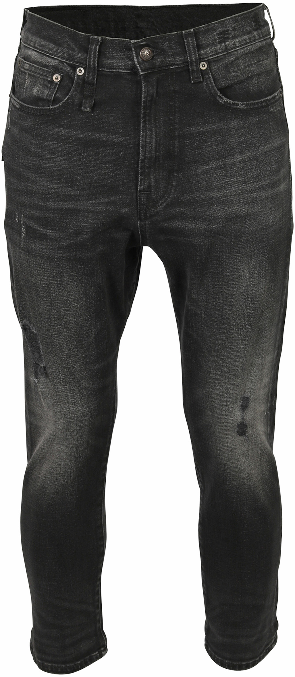 R13 Jeans Ankle Drop Black Washed