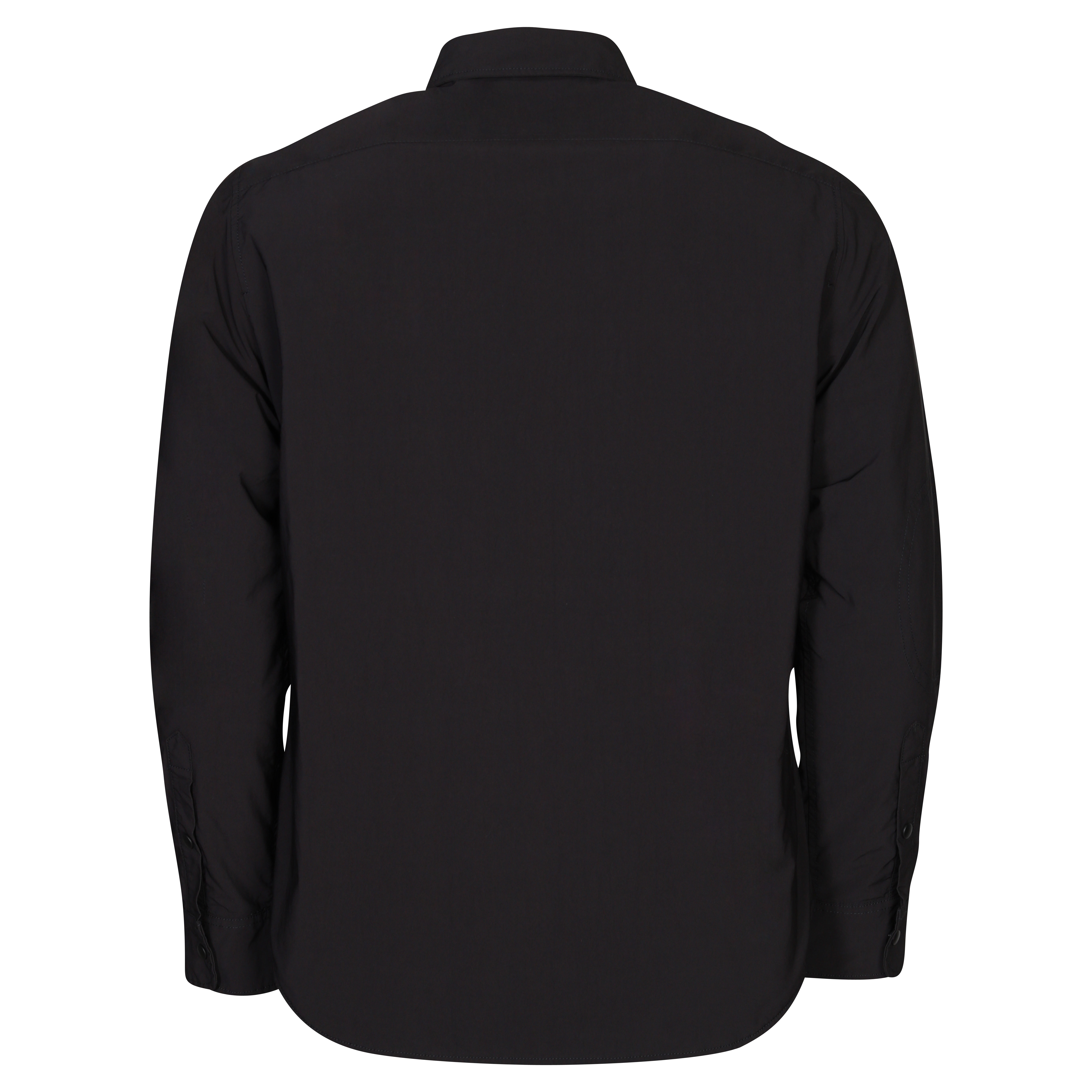 Aspesi Nylon Overshirt Wool Padded Inside in Black L