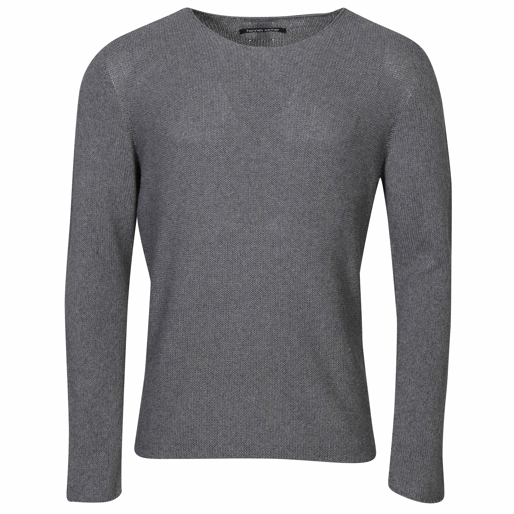 HANNES ROETHER Knit Sweater in Grey XXL