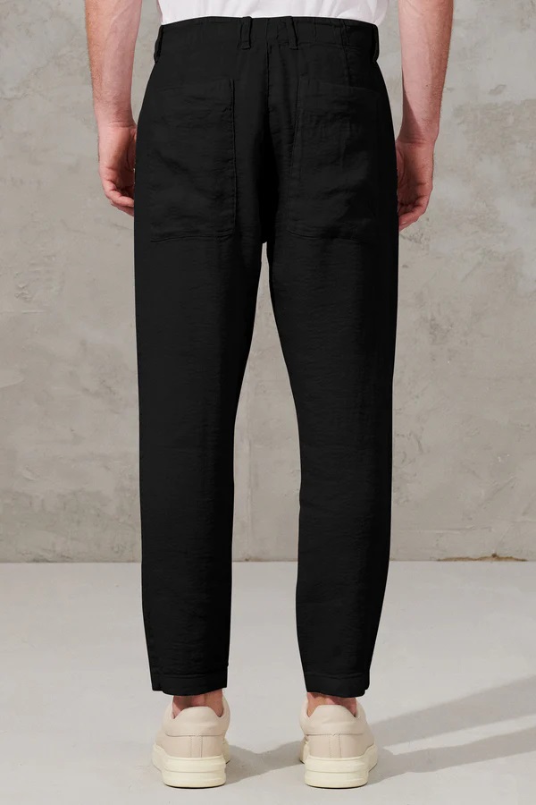 TRANSIT UOMO Structure Stretch Pant in Black S