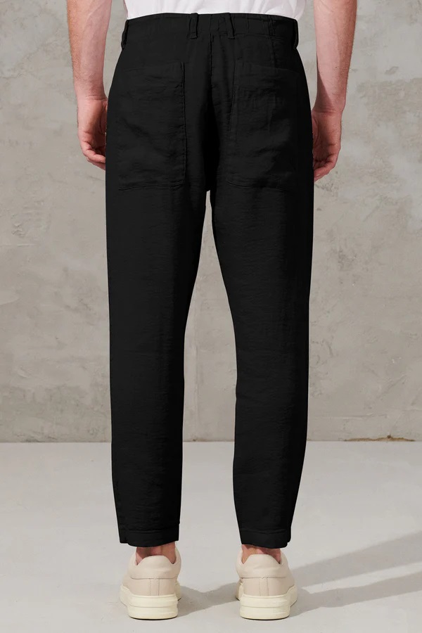 TRANSIT UOMO Structure Stretch Pant in Black XXL