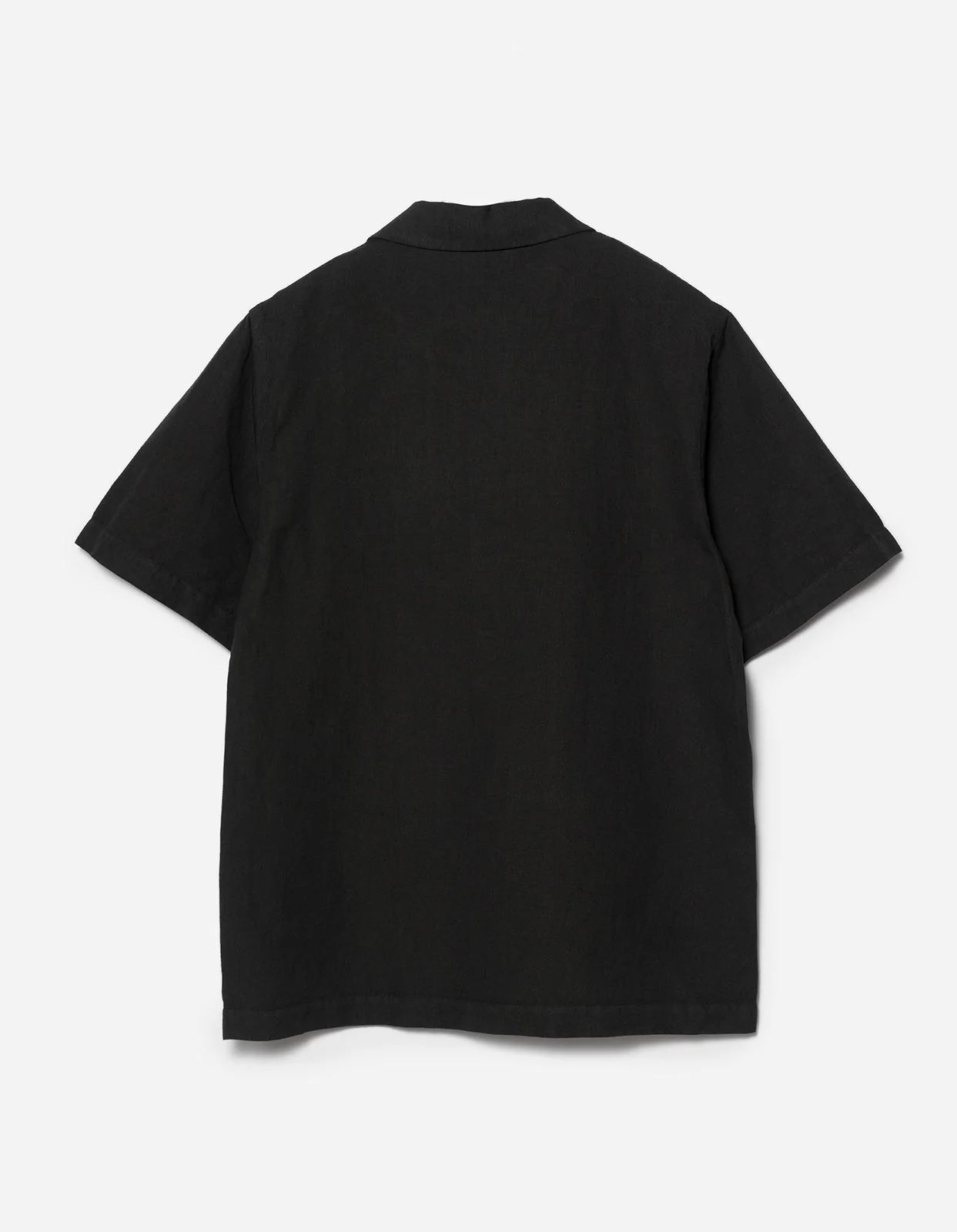 MAHARISHI 5211 Hemp Camp Collar Shirt in Black MAHARISHI 5211 Hemp Camp Collar Shirt in Black
