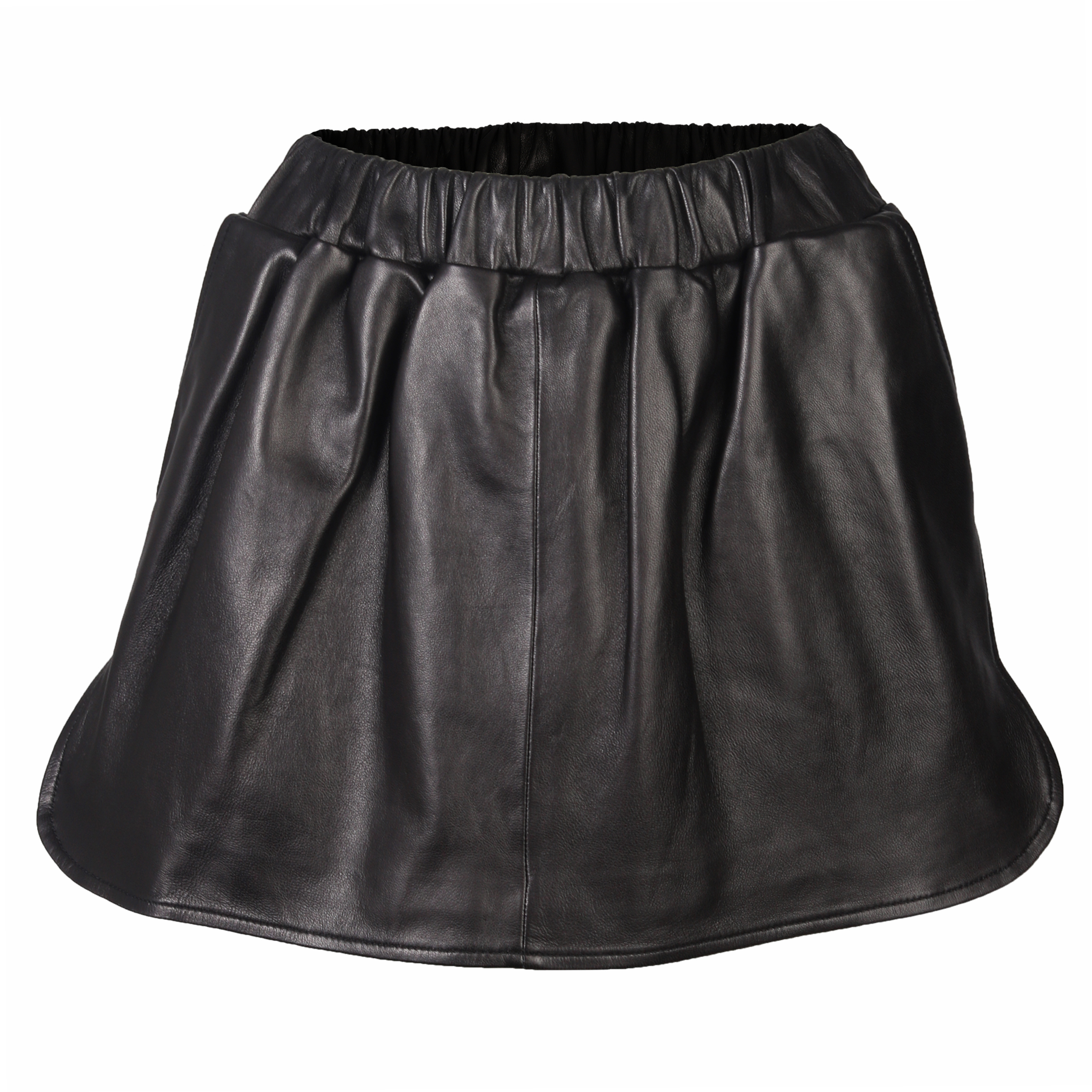 Stand Lederrock Elise schwarz