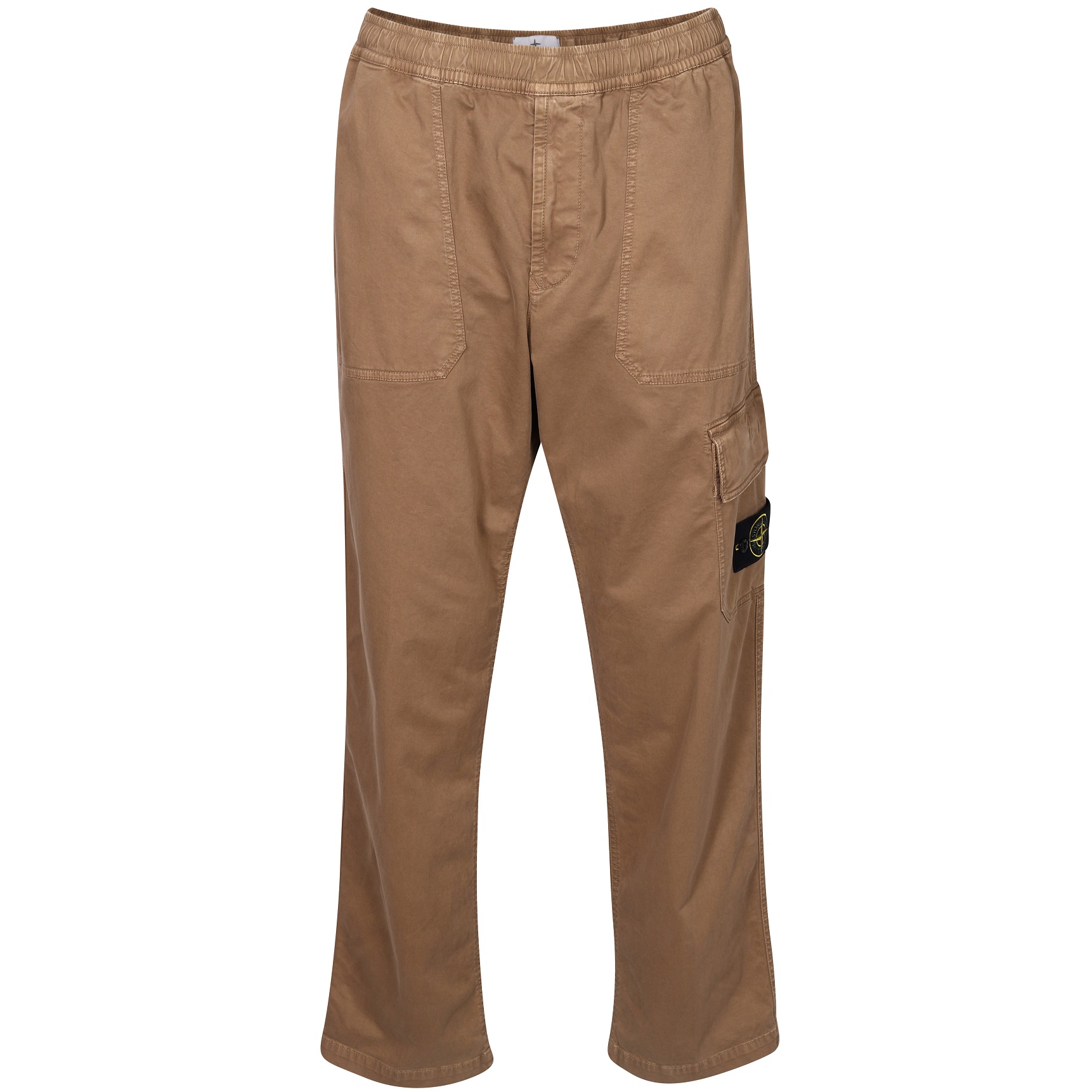 STONE ISLAND Loose Cargo Pant in Washed Dark Beige 34