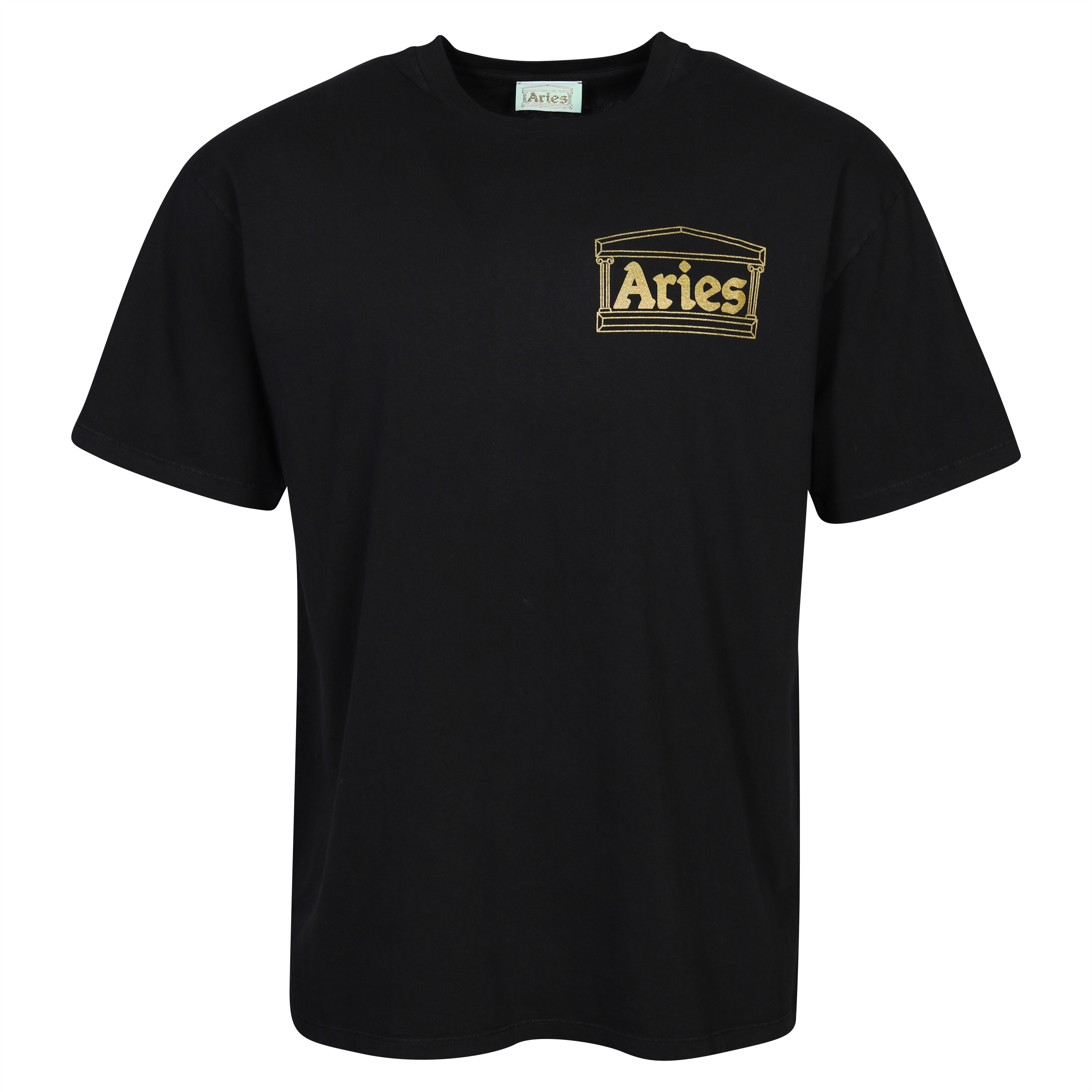 Unisex Aries Temple SS Tee in Black