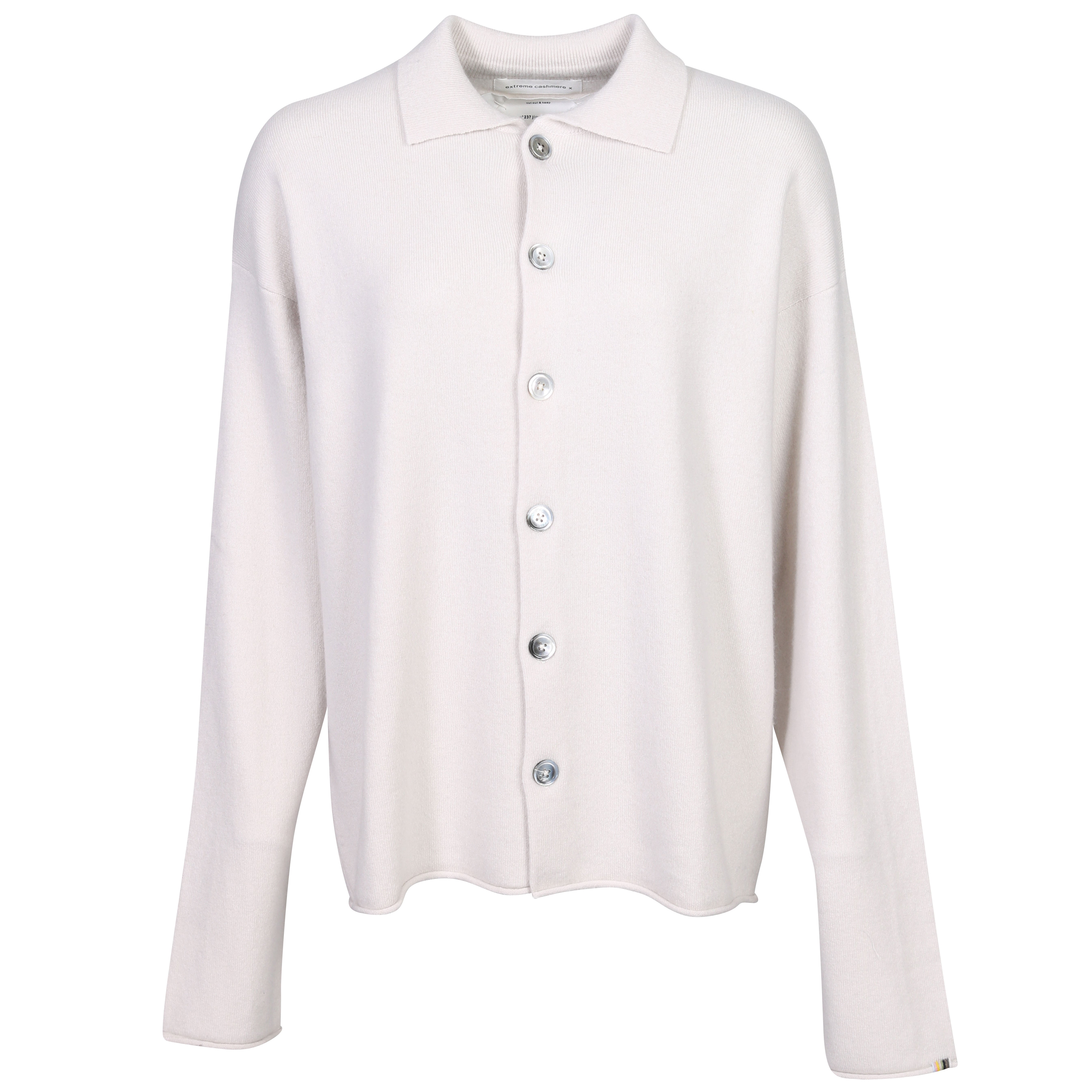 Extreme Cashmere Cardigan N°237 Jim in Chalk