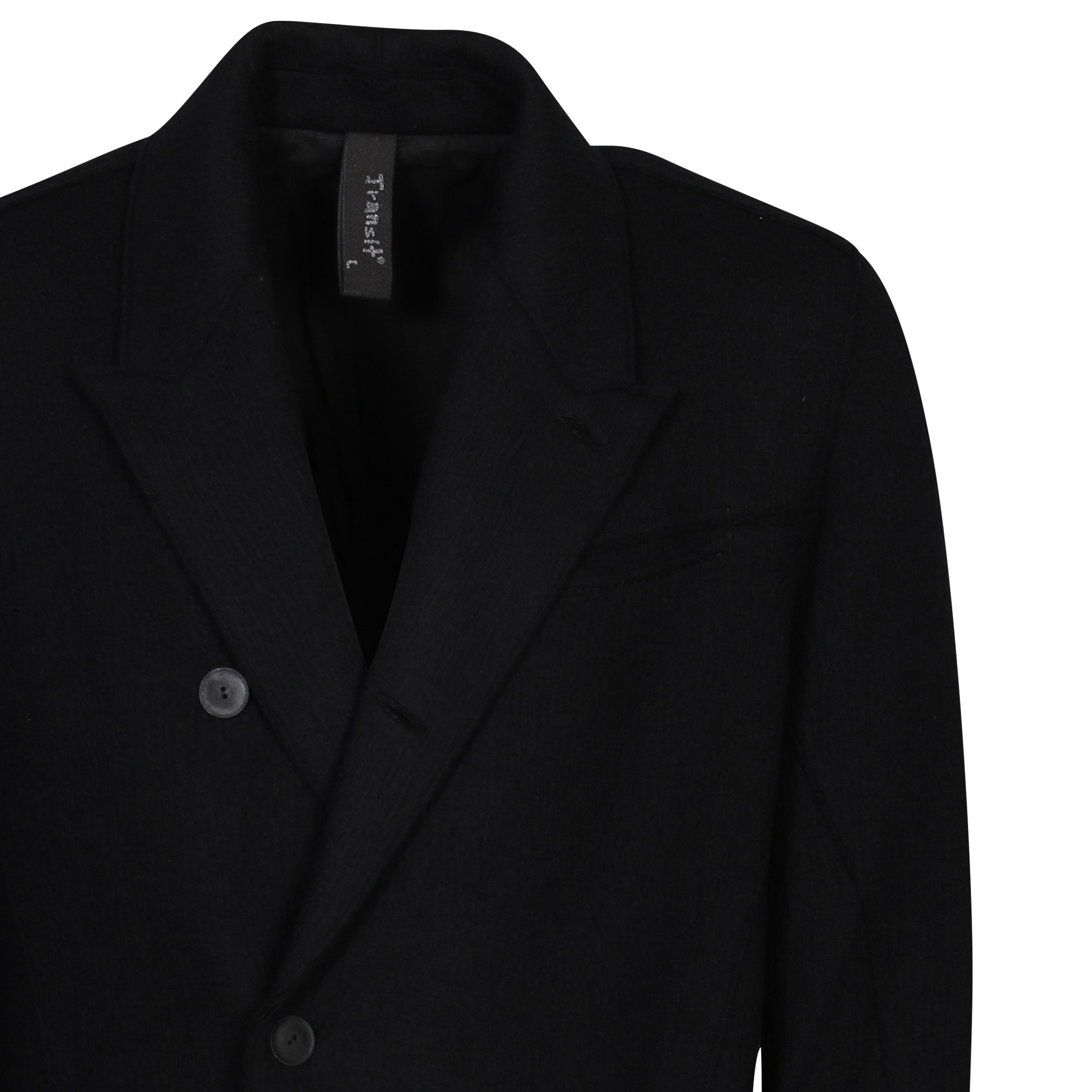 Transit Uomo Wool Coat in Black