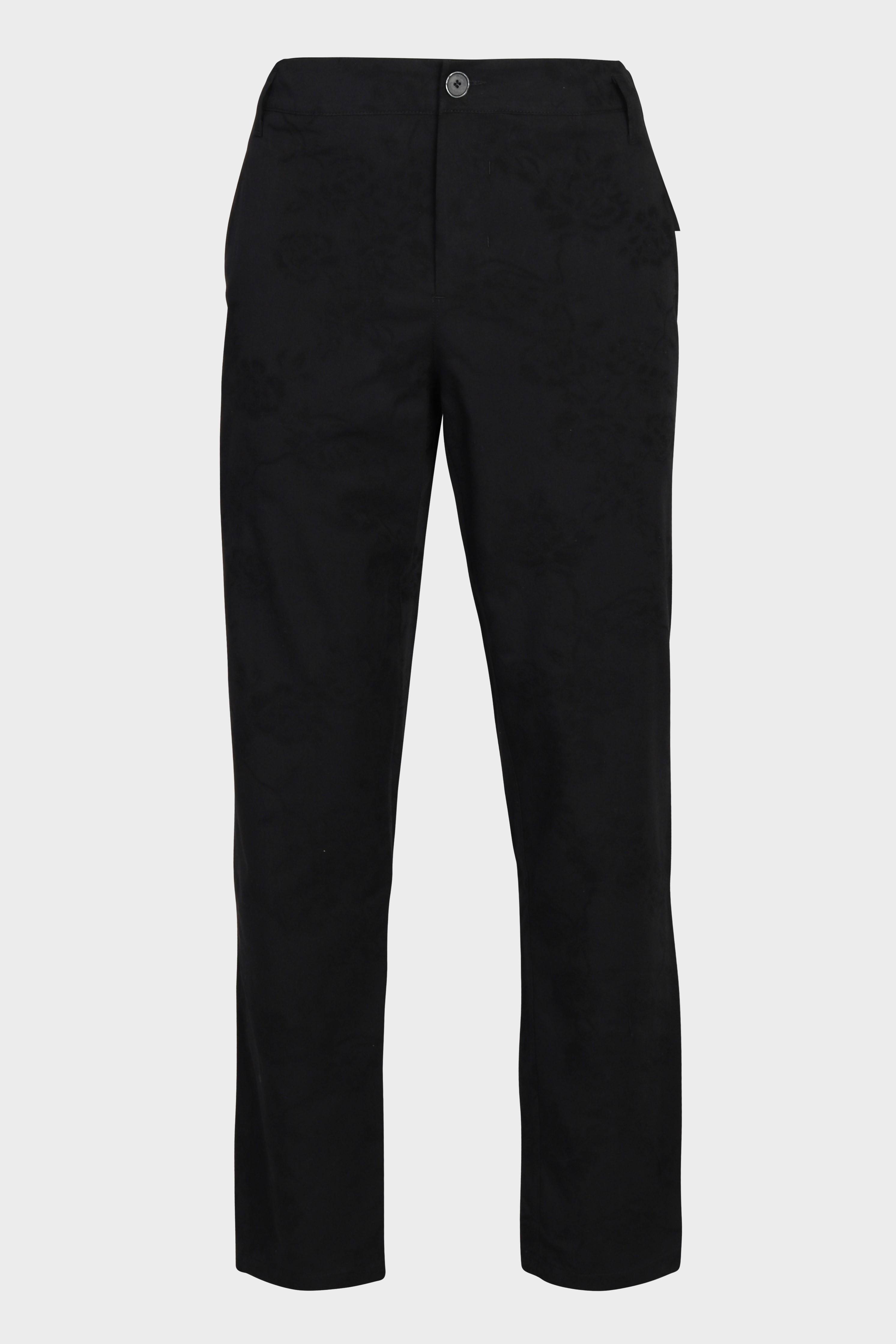 HANNIBAL. Embroidered Trouser Hannes in Black