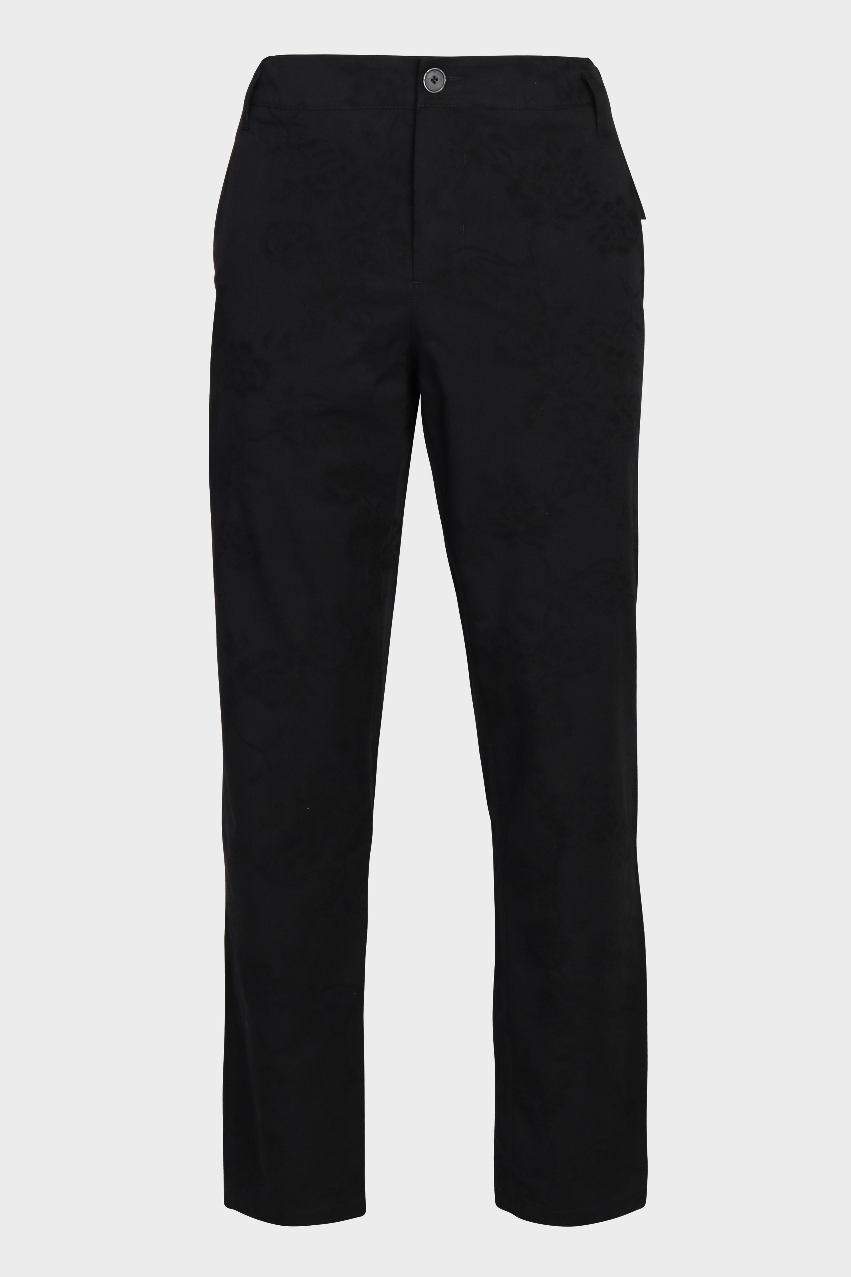 HANNIBAL. Embroidered Trouser Hannes in Black 48