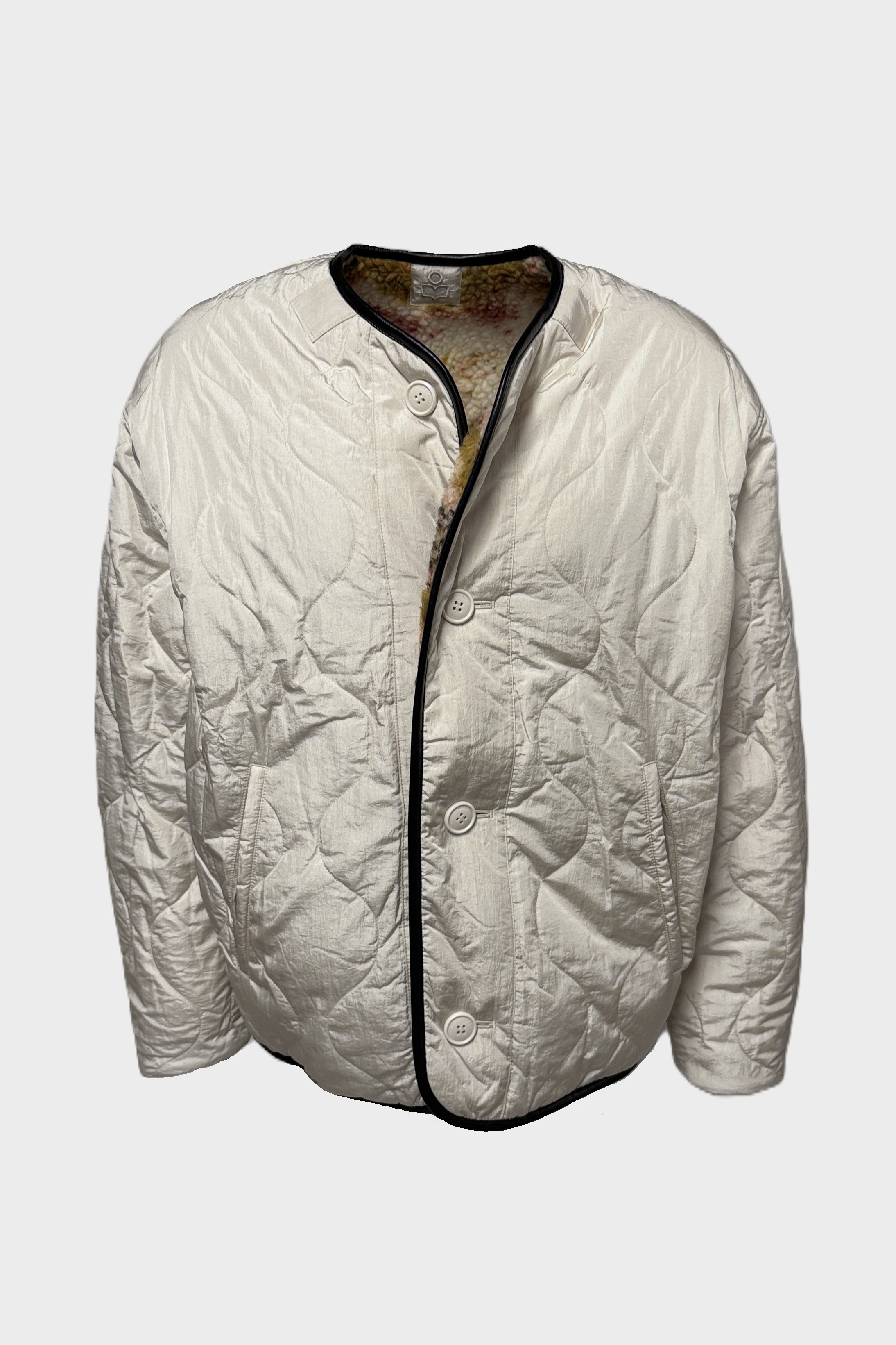 ISABEL MARANT ÉTOILE Umala Reversible Coat in Ecru/Ochre