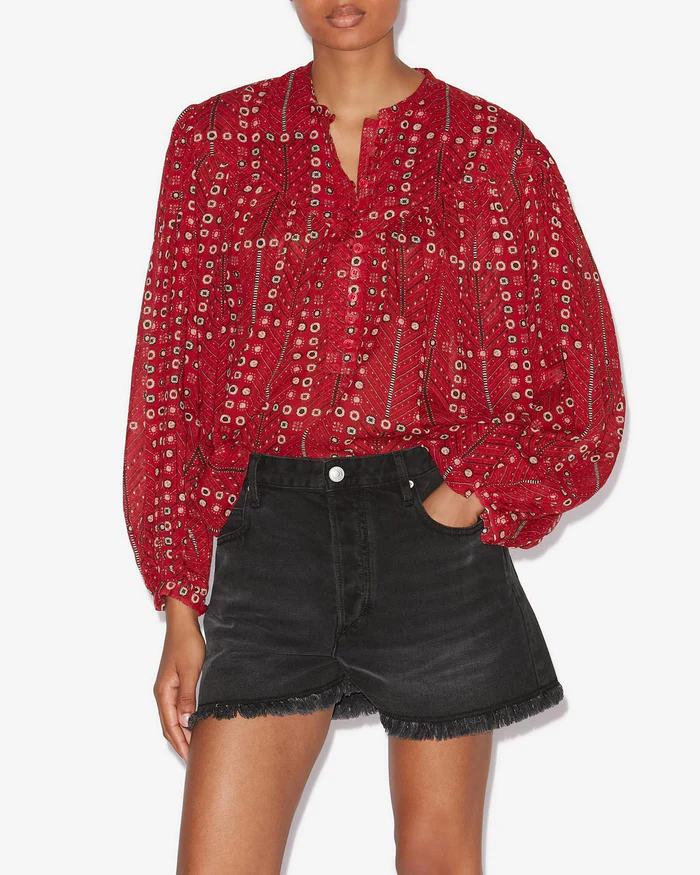 ISABEL MARANT ÉTOILE Salika Top in Red