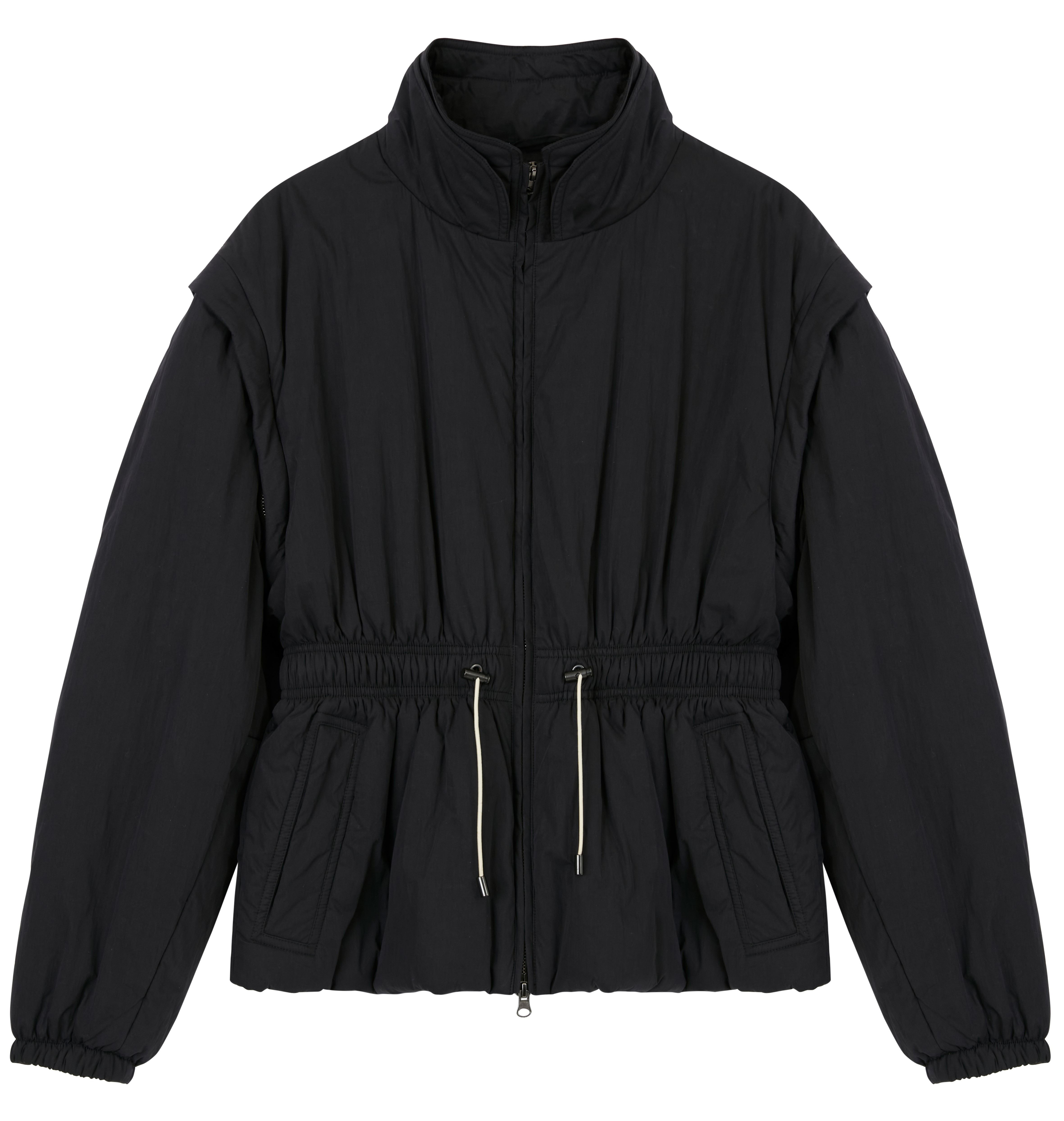 Isabel Marant Étoile Dastyni Jacket Detachable Sleeves in Faded Black FR 36 / DE 34