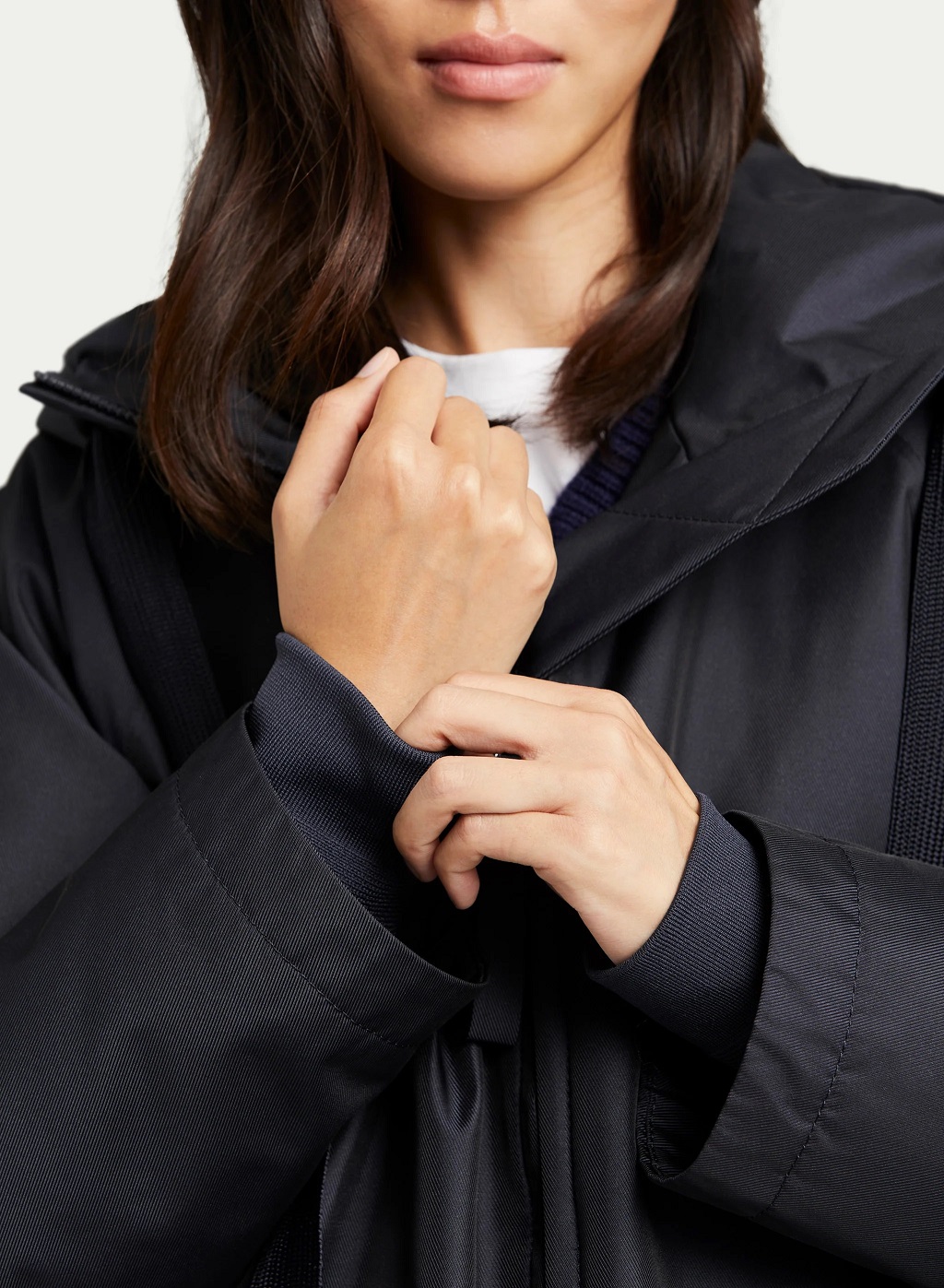 g-lab Meta Eco Tech Padded Coat in Chalk