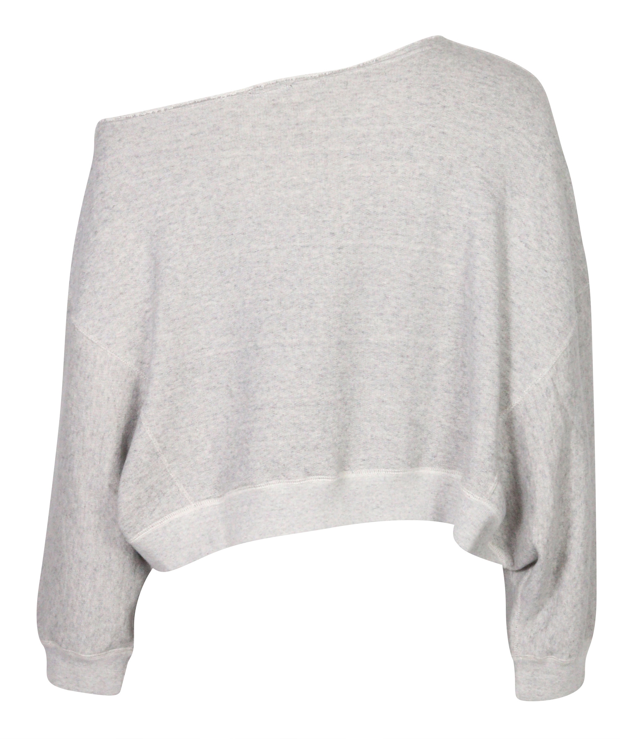 R13 Off Shoulder Sweatshirt Patti Heathergrey M