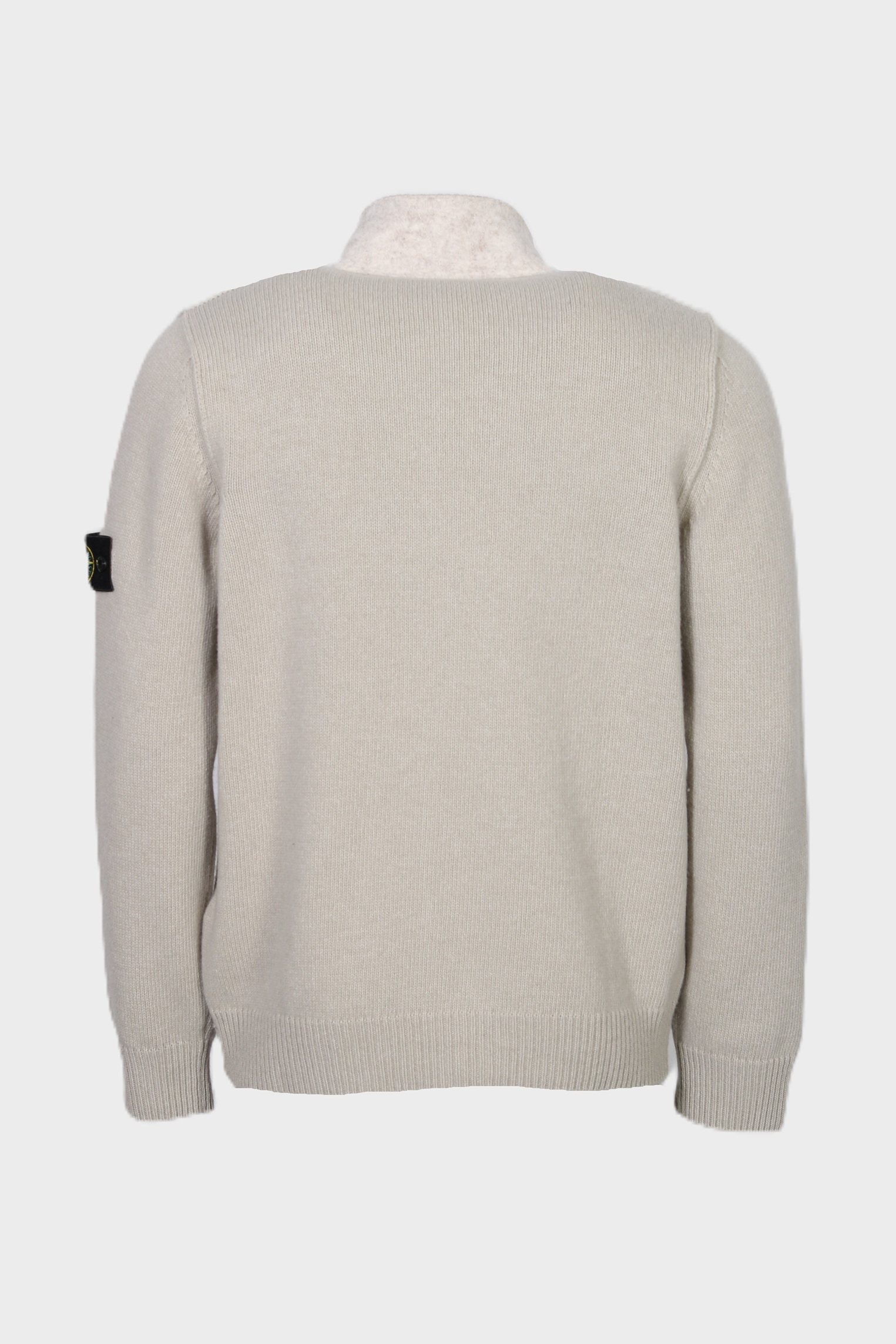 STONE ISLAND Heavy Knit Jacket in Stone