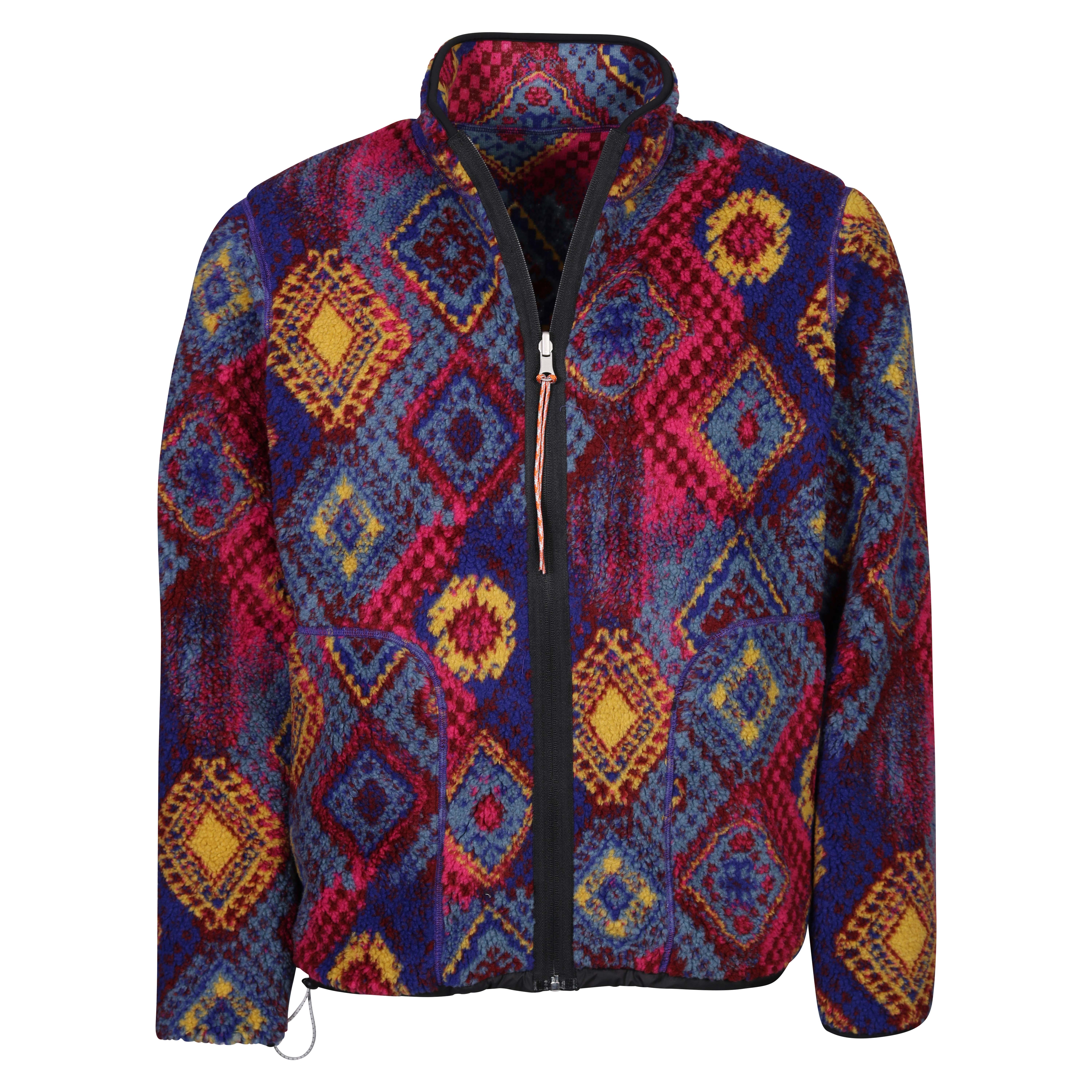 Unisex Aries Persian Fleece Zip Reversible Jacket in Multicolor