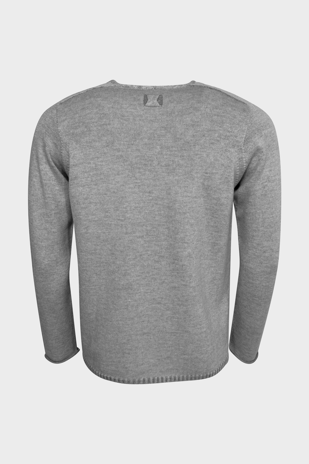 HANNES ROETHER Knit Sweater in Grey Melange