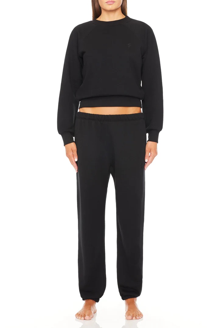 ÉTERNE Classic Sweatpant in Black XL