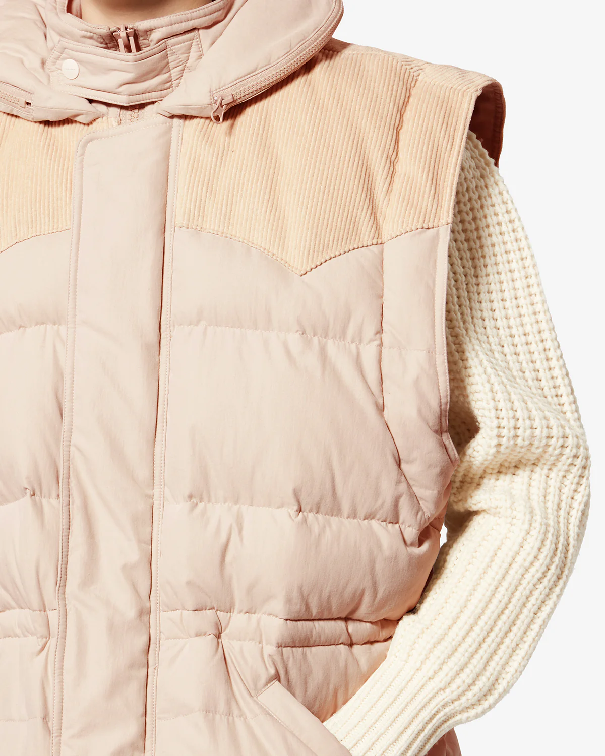 ISABEL MARANT ÉTOILE Olfa Vest in Ecru