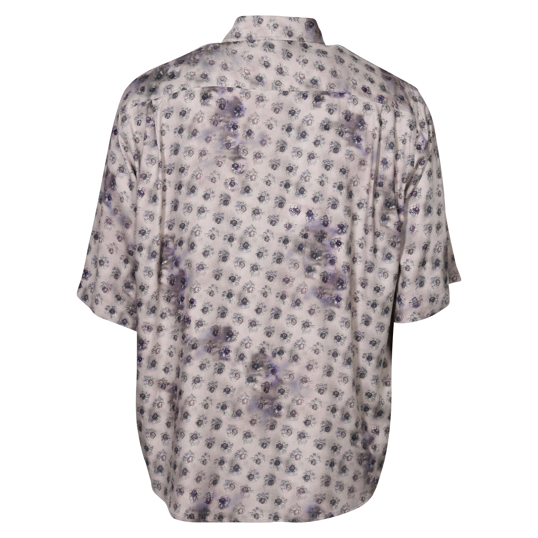 ACNE STUDIOS Printed Shirt in Grey/Dark Blue