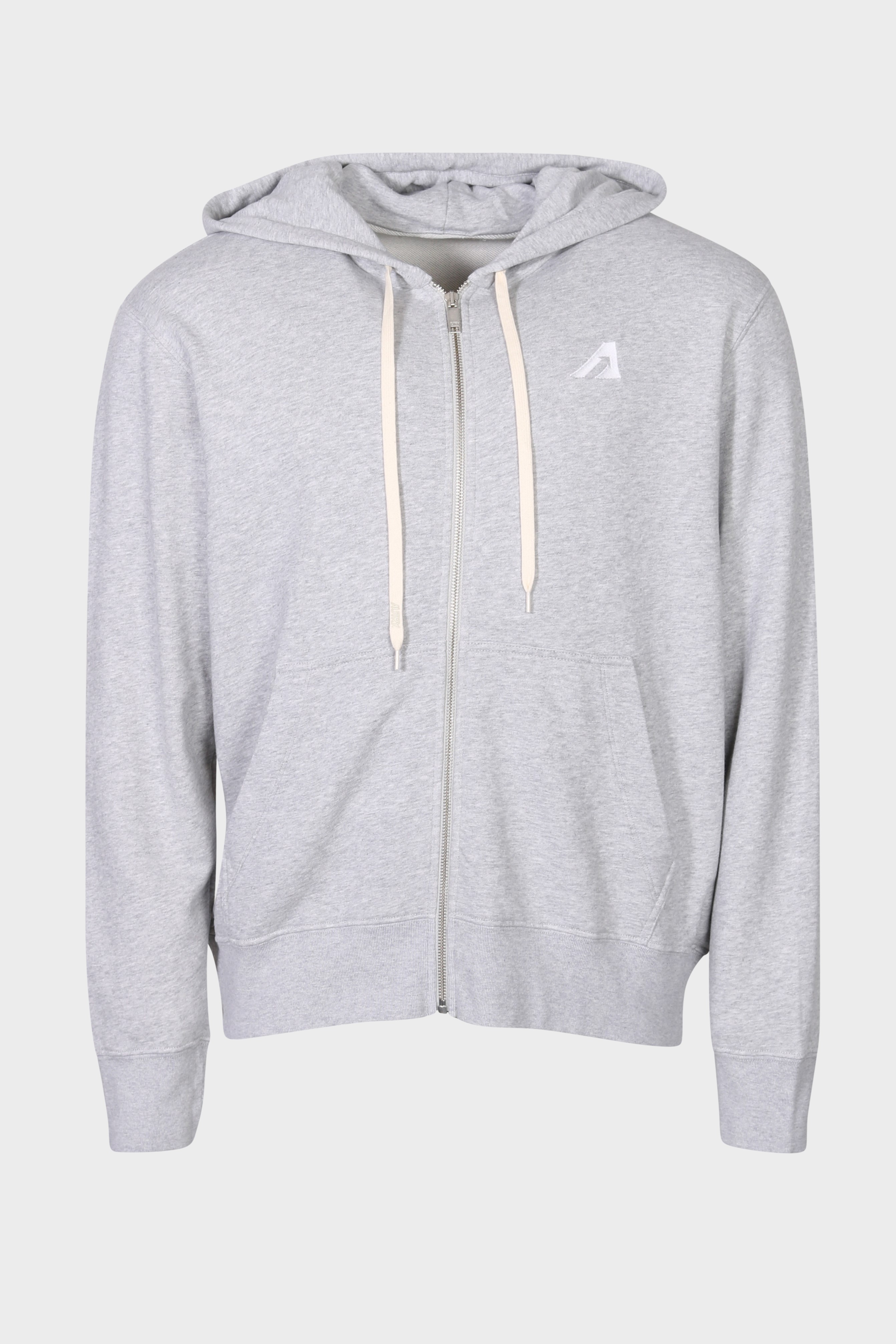 AUTRY ACTION PEOPLE Apparel Zip Sweatjacket in Grey Melange AUTRY ACTION PEOPLE Apparel Zip Sweatjacket in Grey Melange