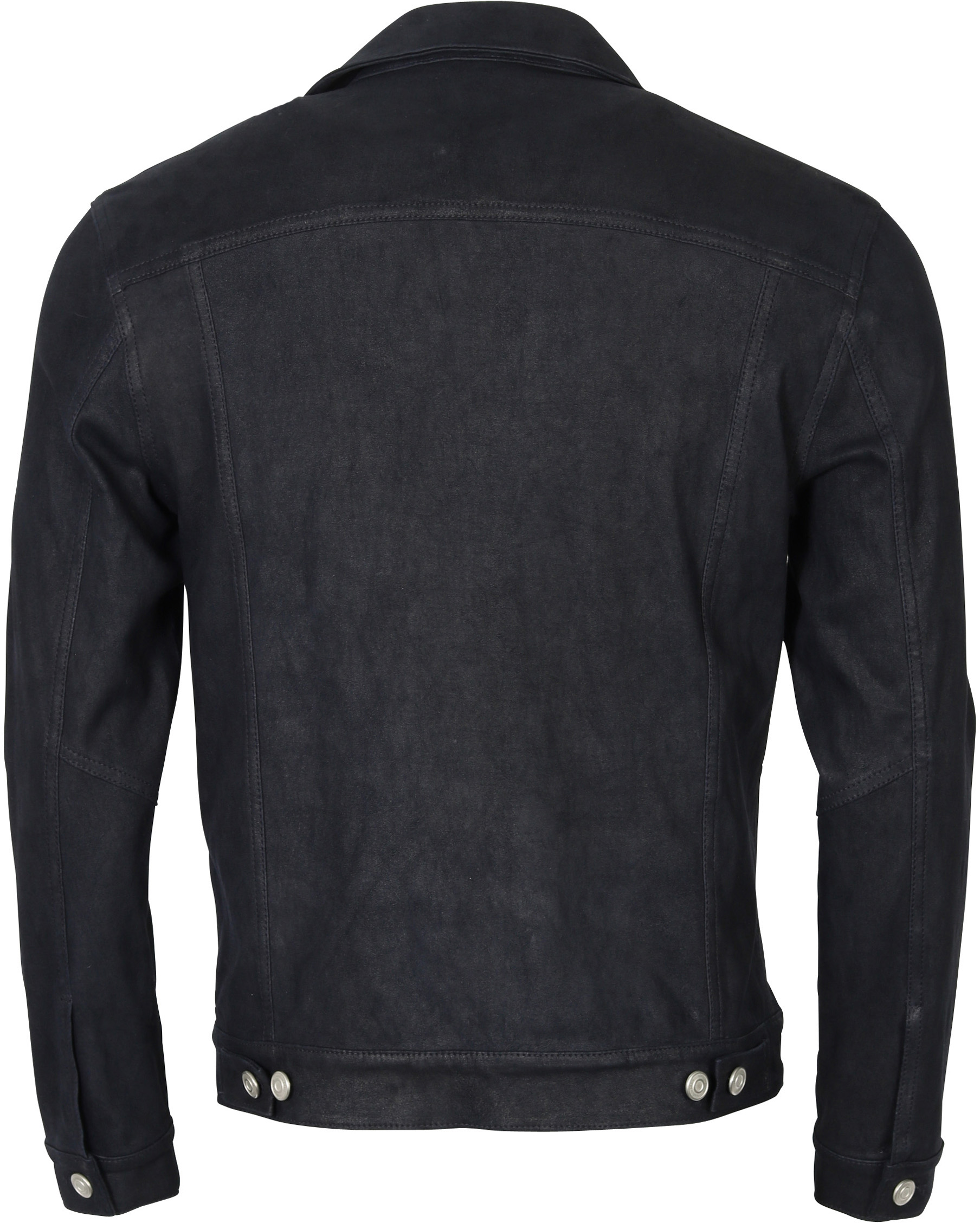 Giorgio Brato Leather Jacket Night Blue 52
