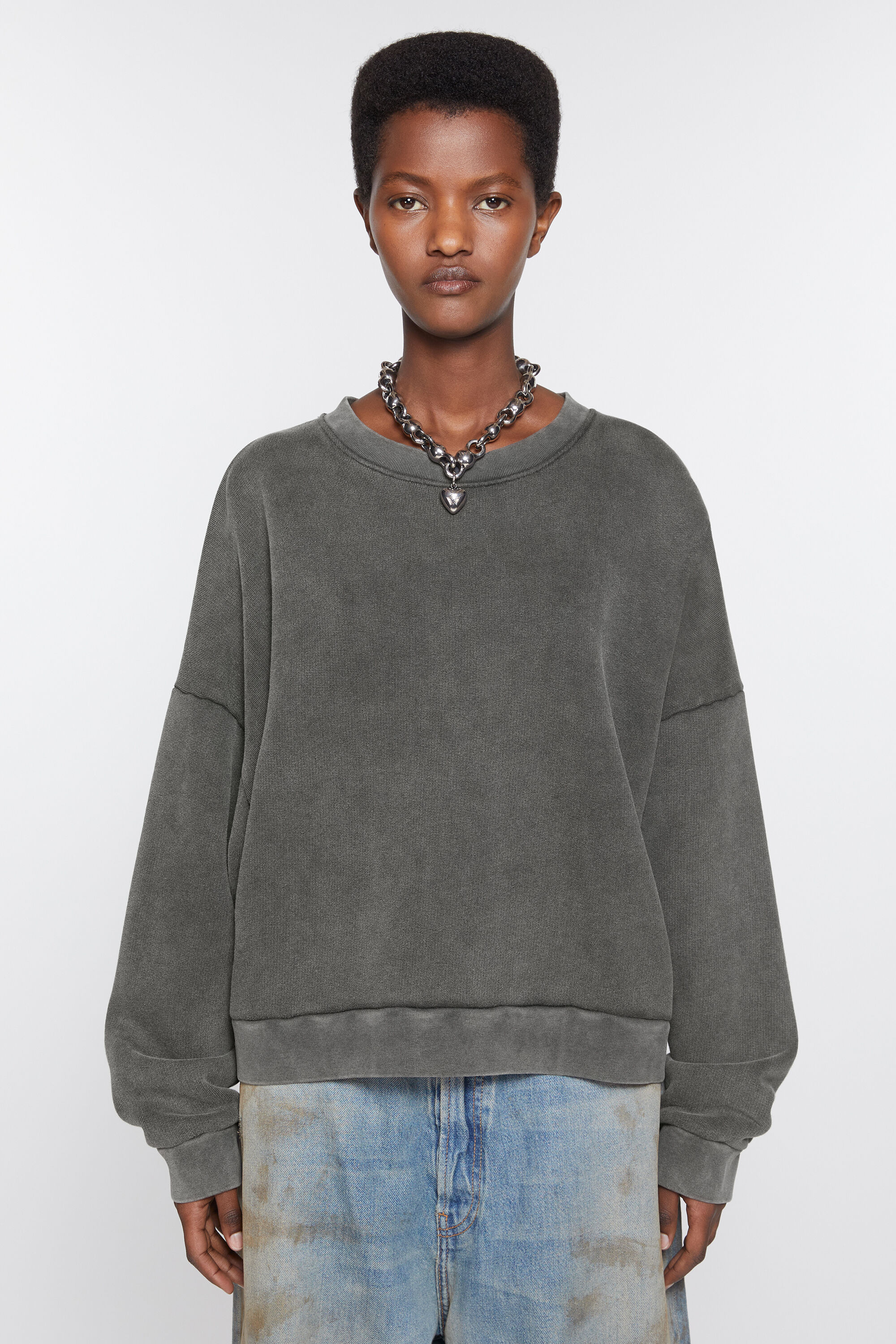 ACNE STUDIOS Vintage Sweatshirt in Faded Black