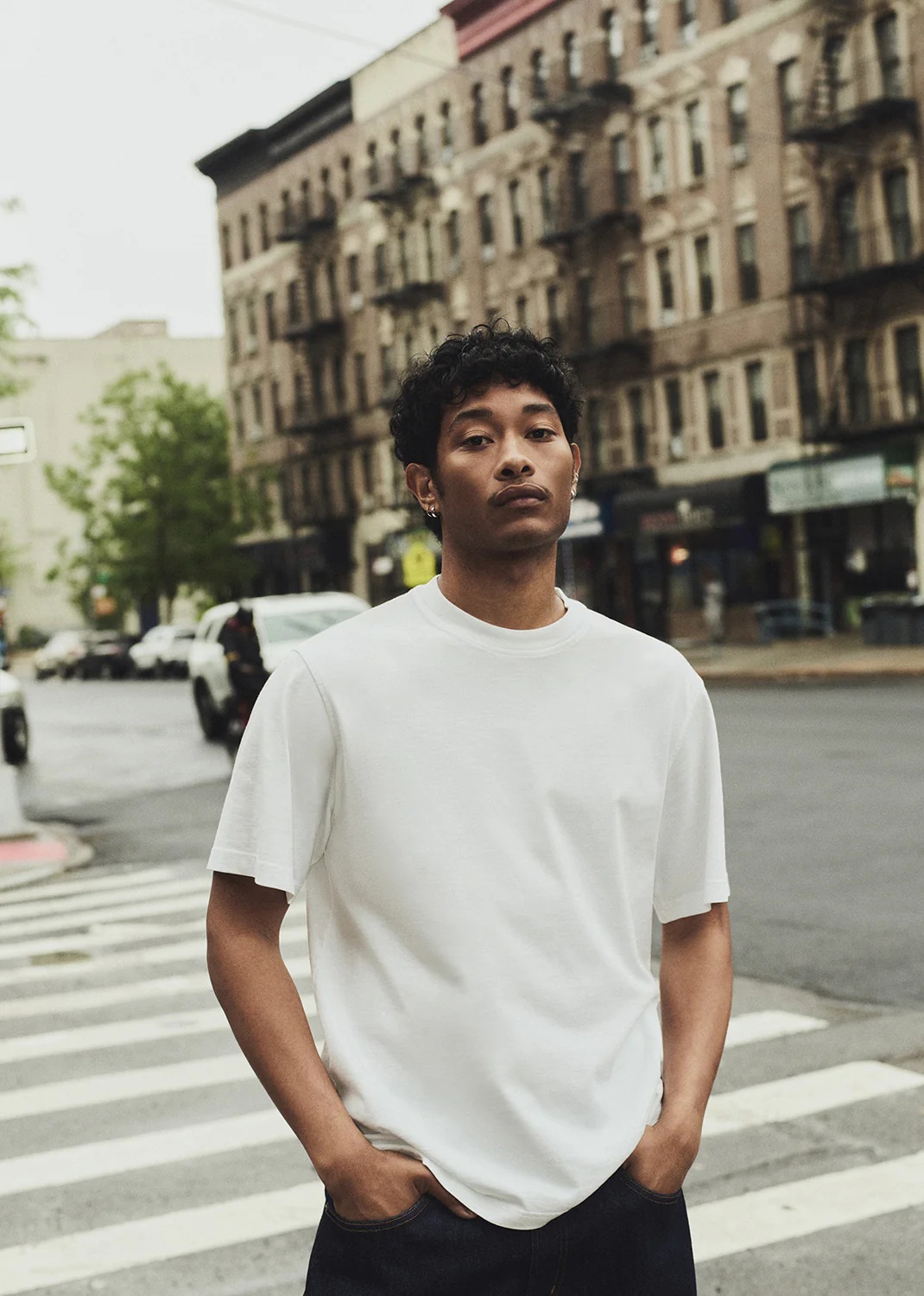 AGOLDE Asha T-Shirt in White