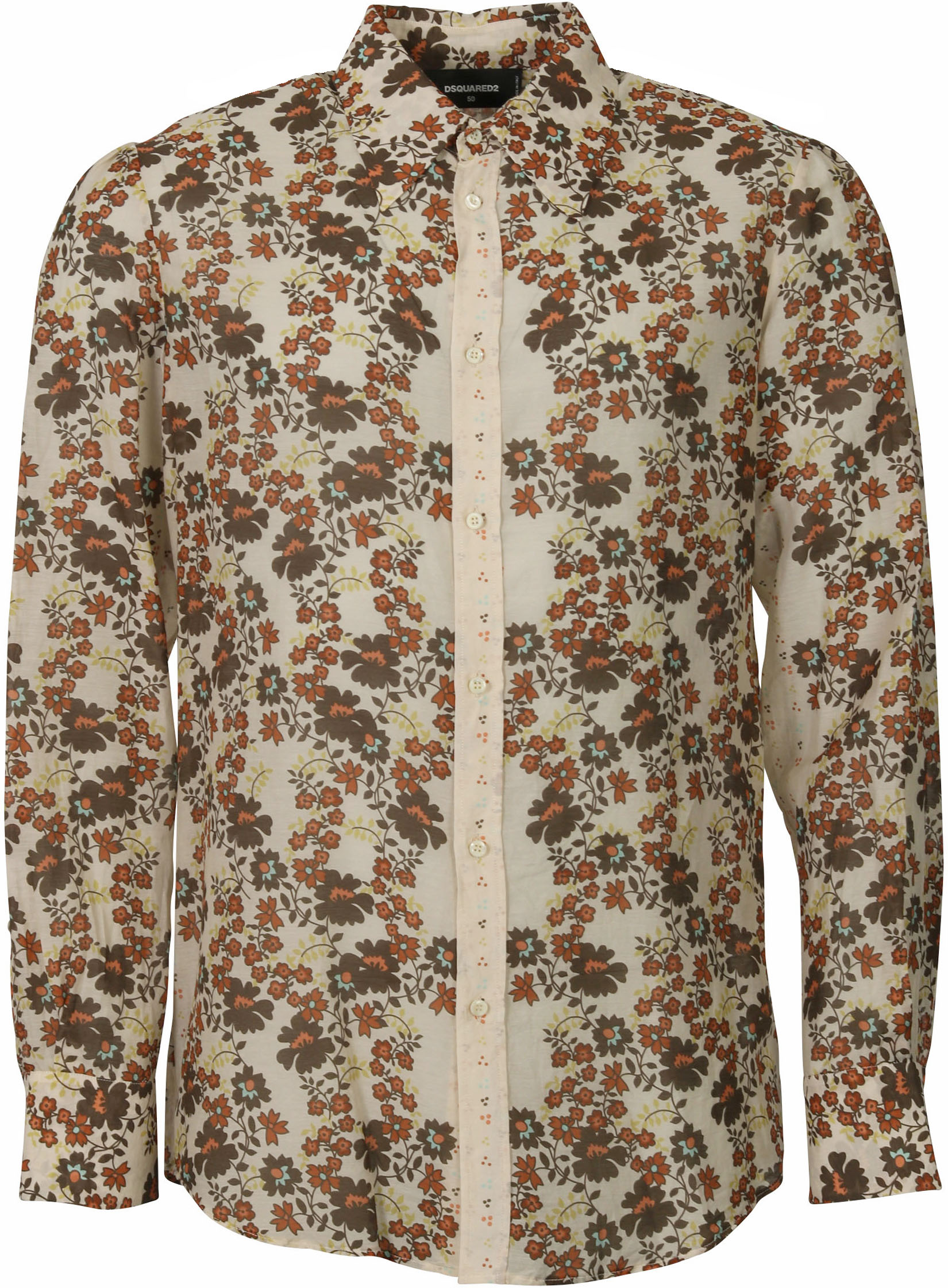 Dsquared Shirt Floral Design 48