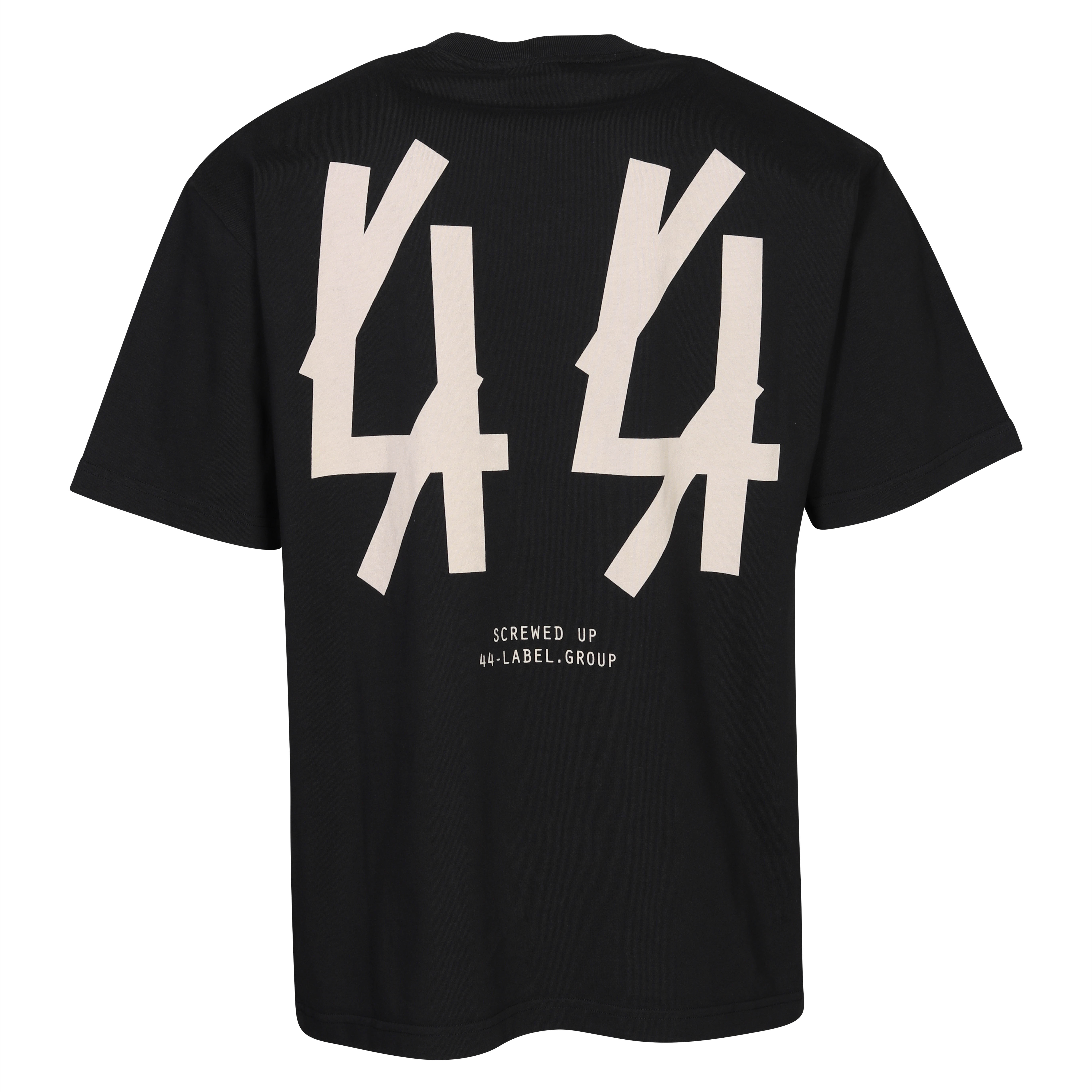 44 Label Group Original T-Shirt in Black/Sand Backprint