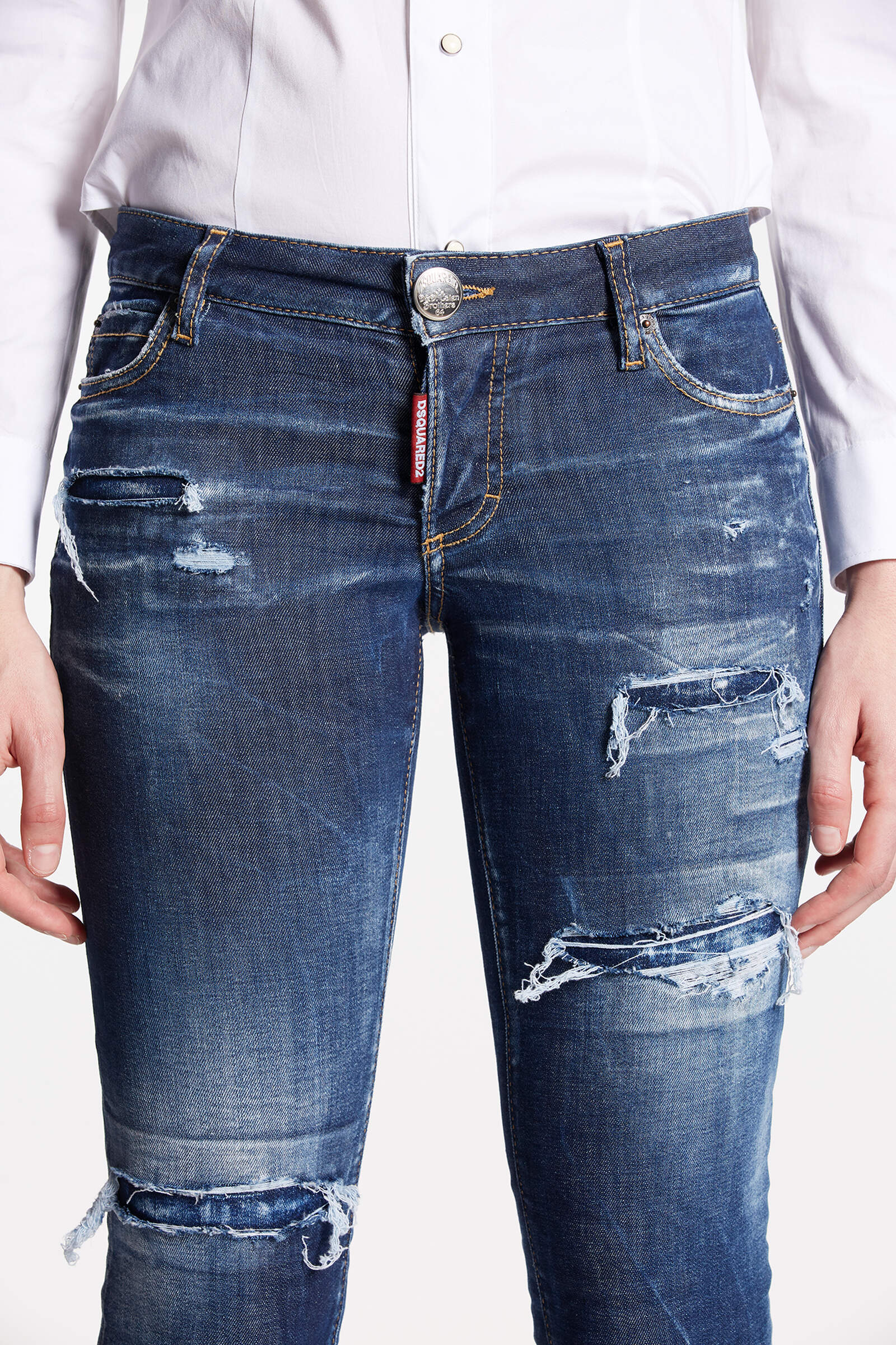 DSQUARED2 Jennifer Jeans in Washed Blue