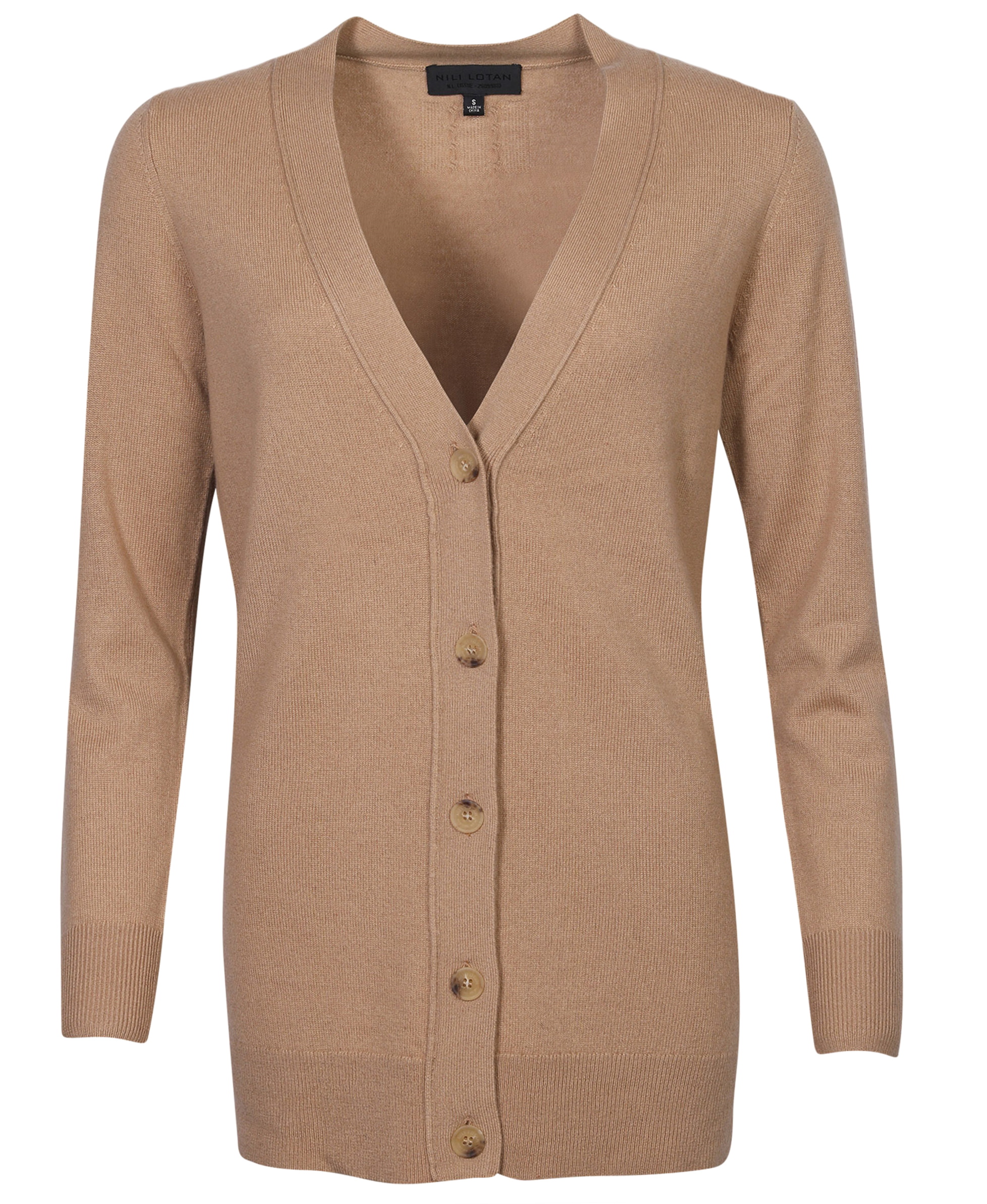 Nili Lotan Cashmere Cardigan Malory Camel