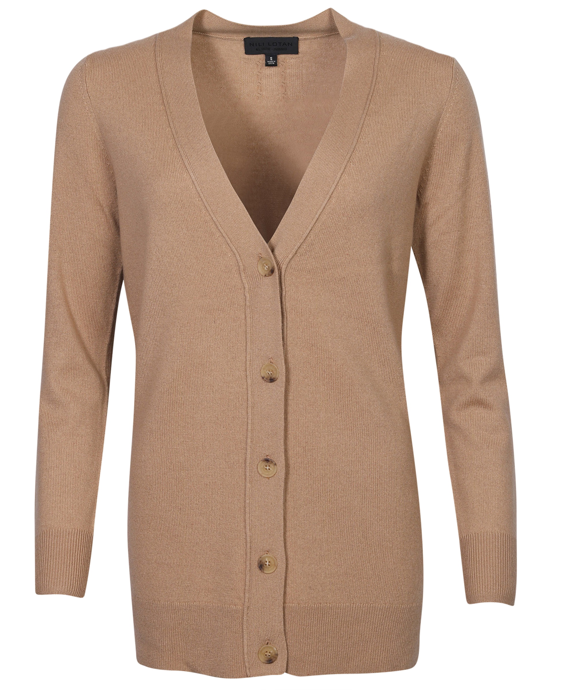 Nili Lotan Cashmere Cardigan Malory Camel