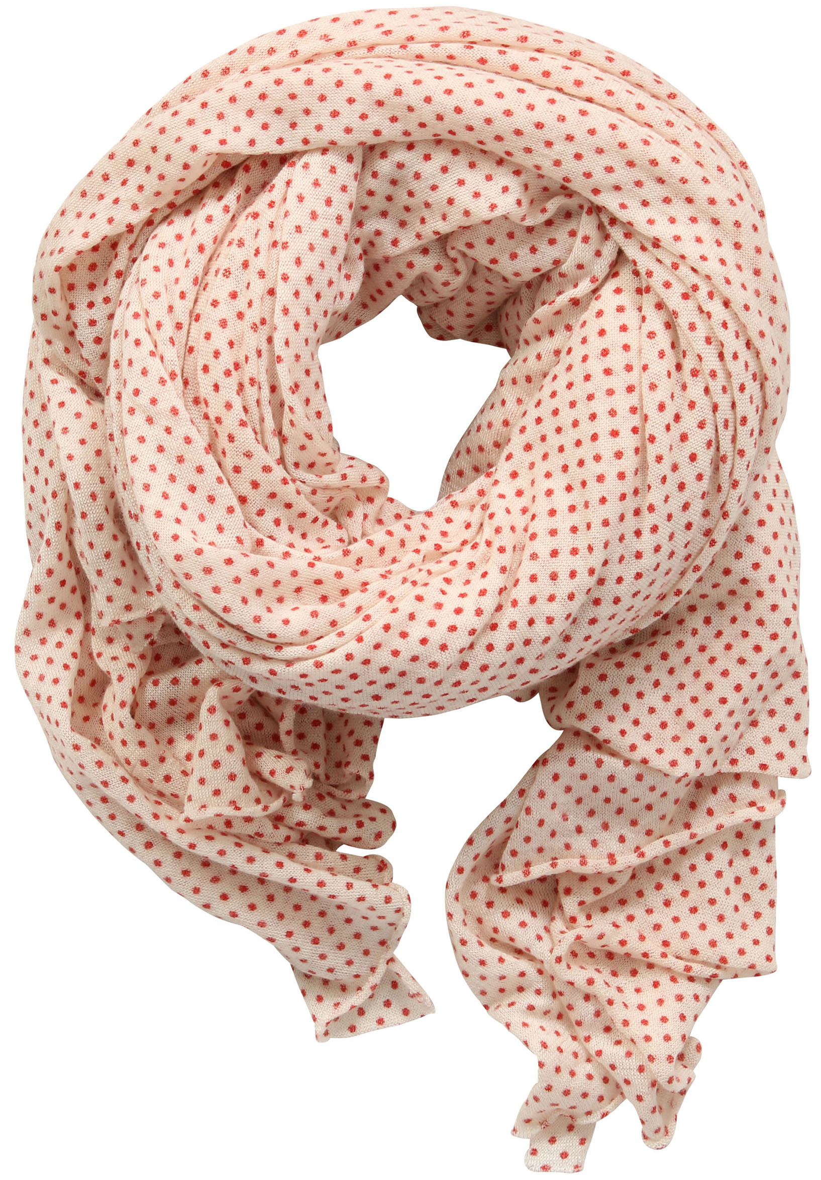 PIN1876 Cashmere/Silk Scarf Red Points