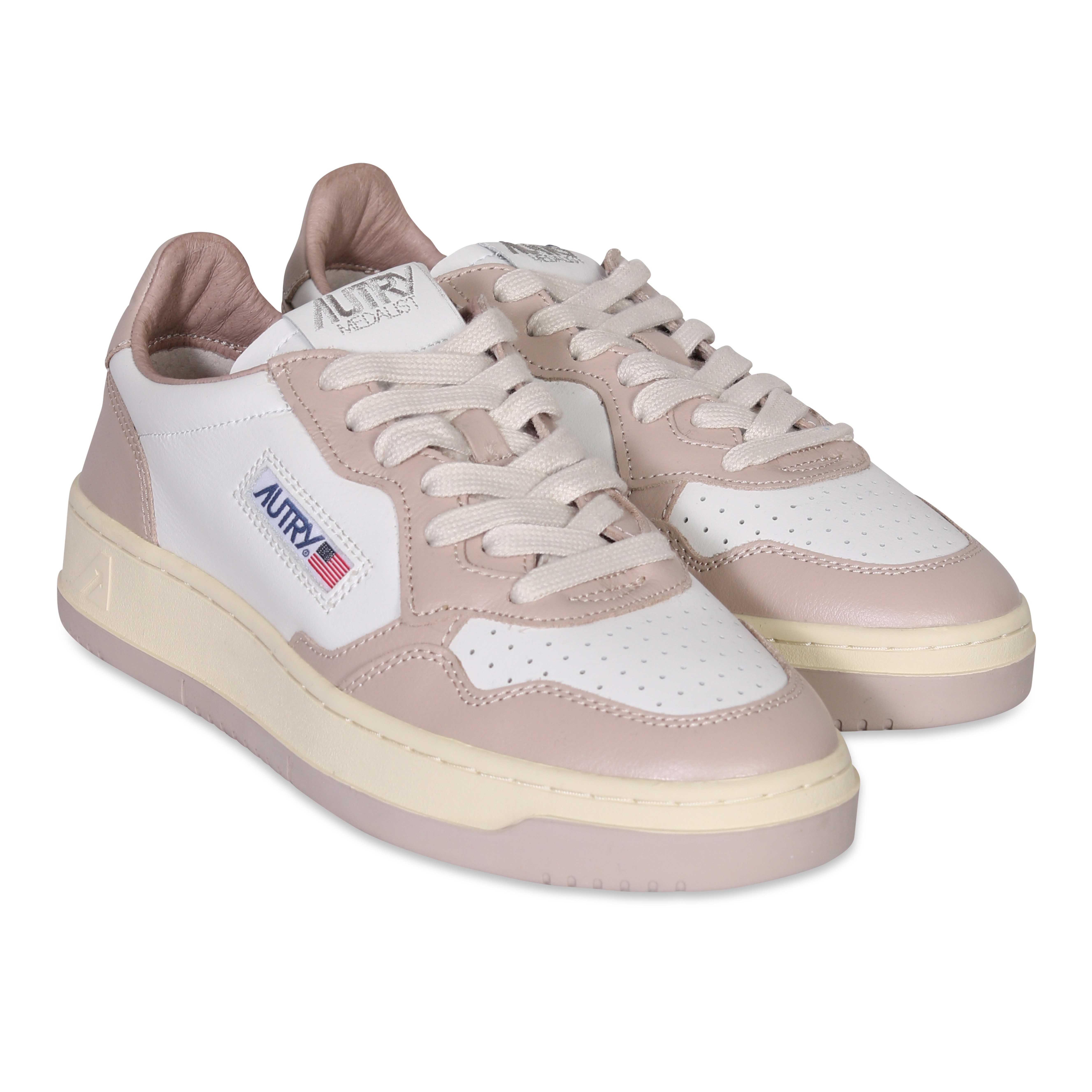 Autry Action Shoes Low Sneaker White/Mushroom