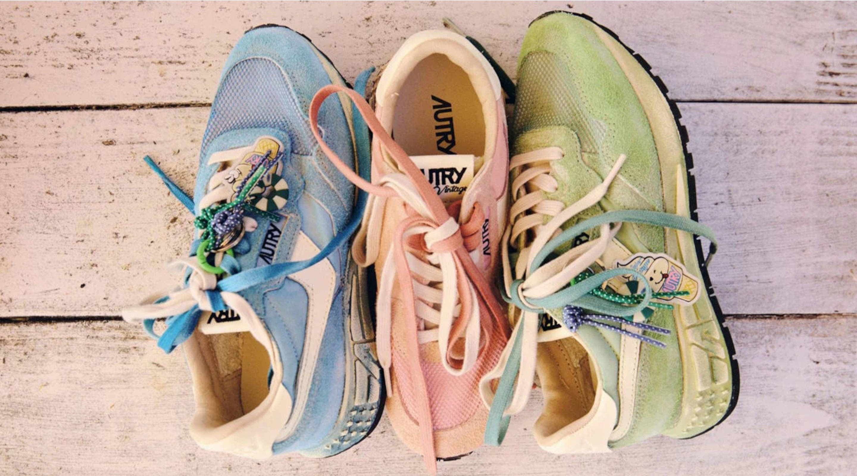 drei verschiedene autry sneaker