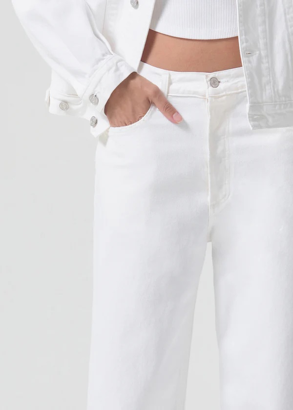 AGOLDE Low Slung Baggy in Milkshake W 25