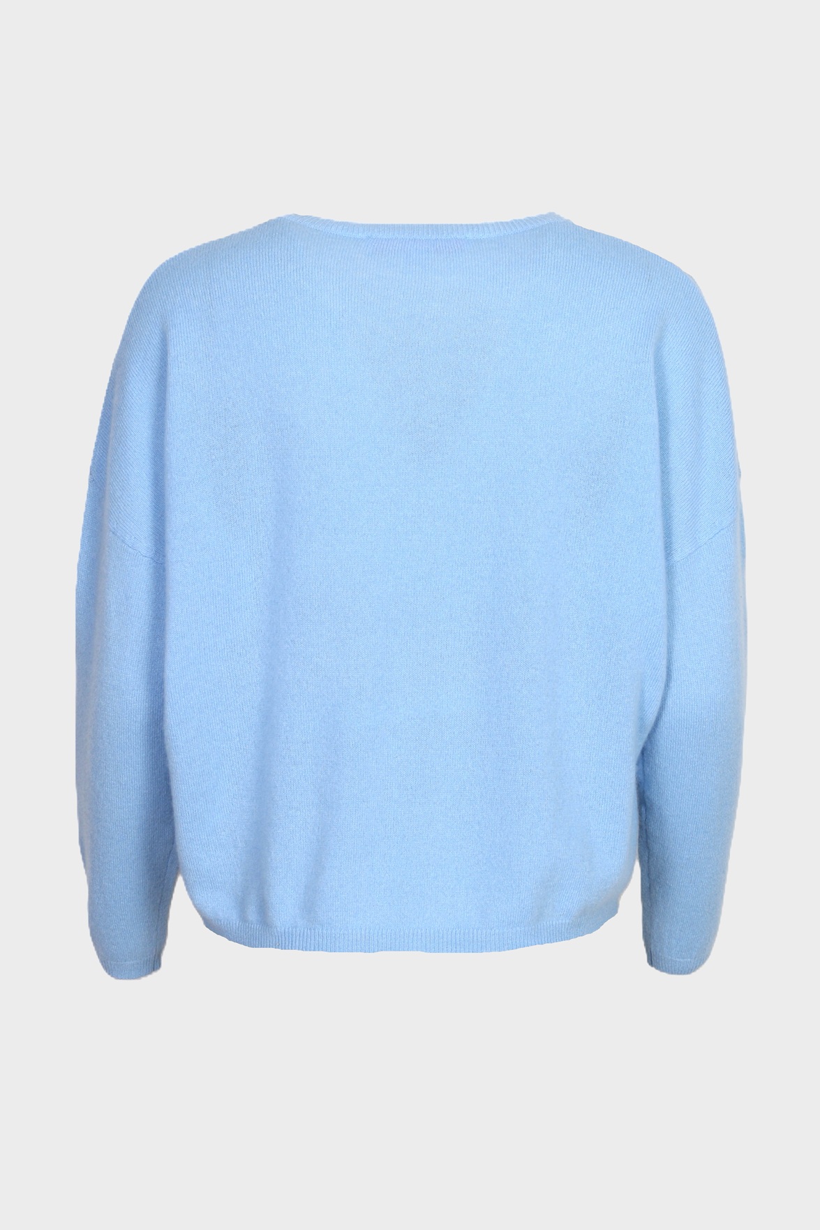 ABSOLUT CASHMERE Round-Neck Sweater in Light Blue