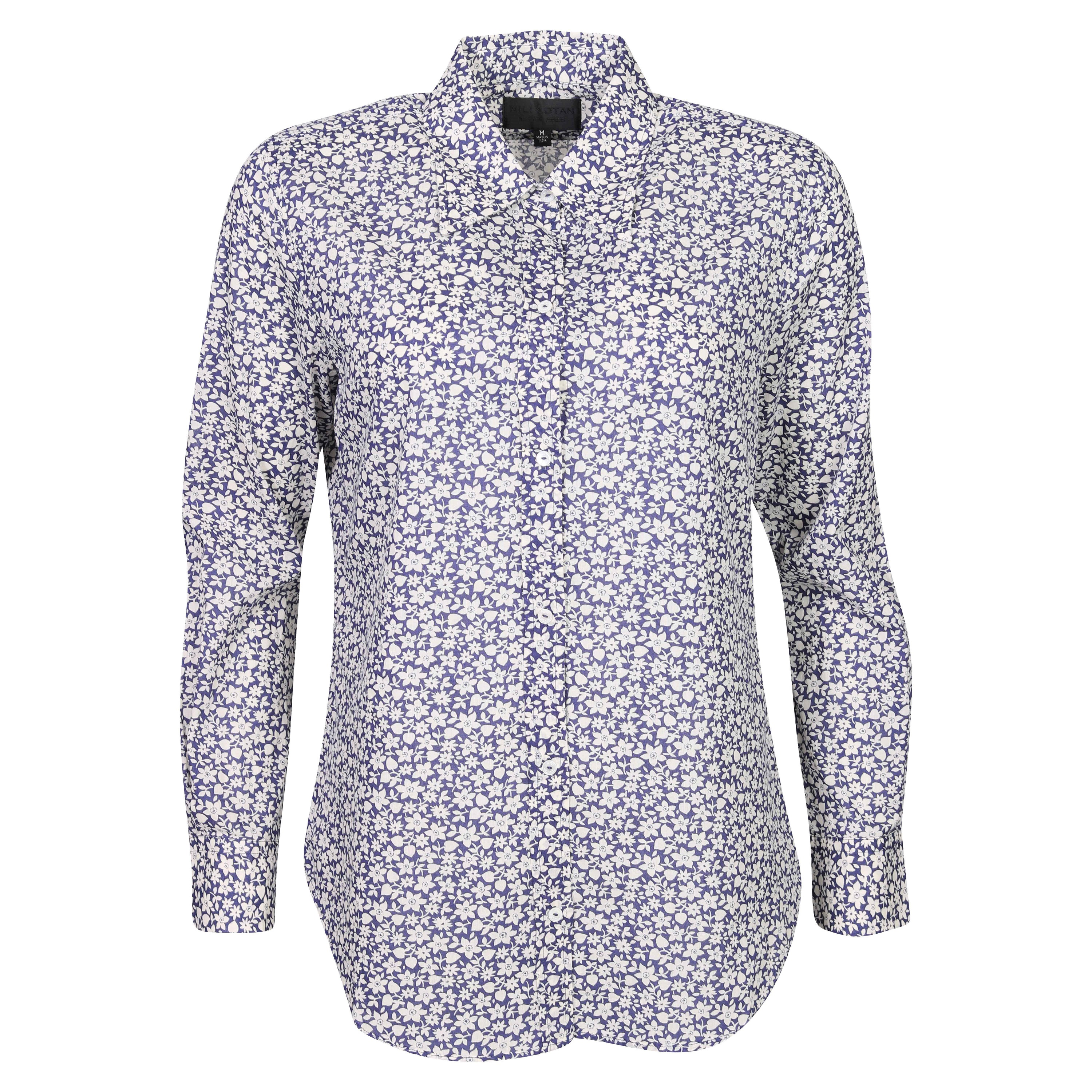 Nili Lotan Blouse Kate Blue/White Flowers