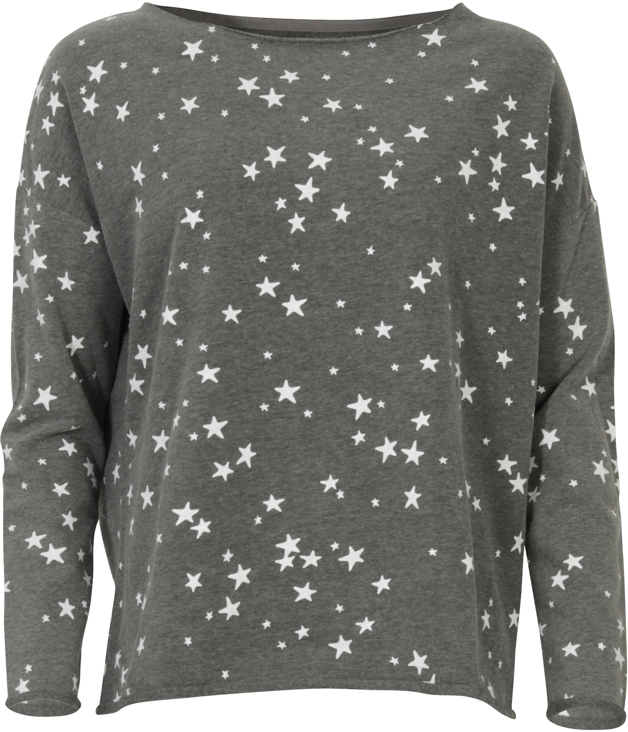 Juvia Lounge Wear Sweatshirt Stars grau