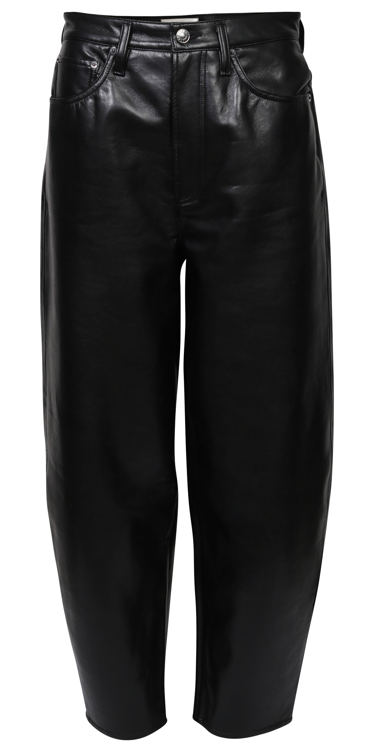 Agolde Recycled Leatherpant Ballon Black