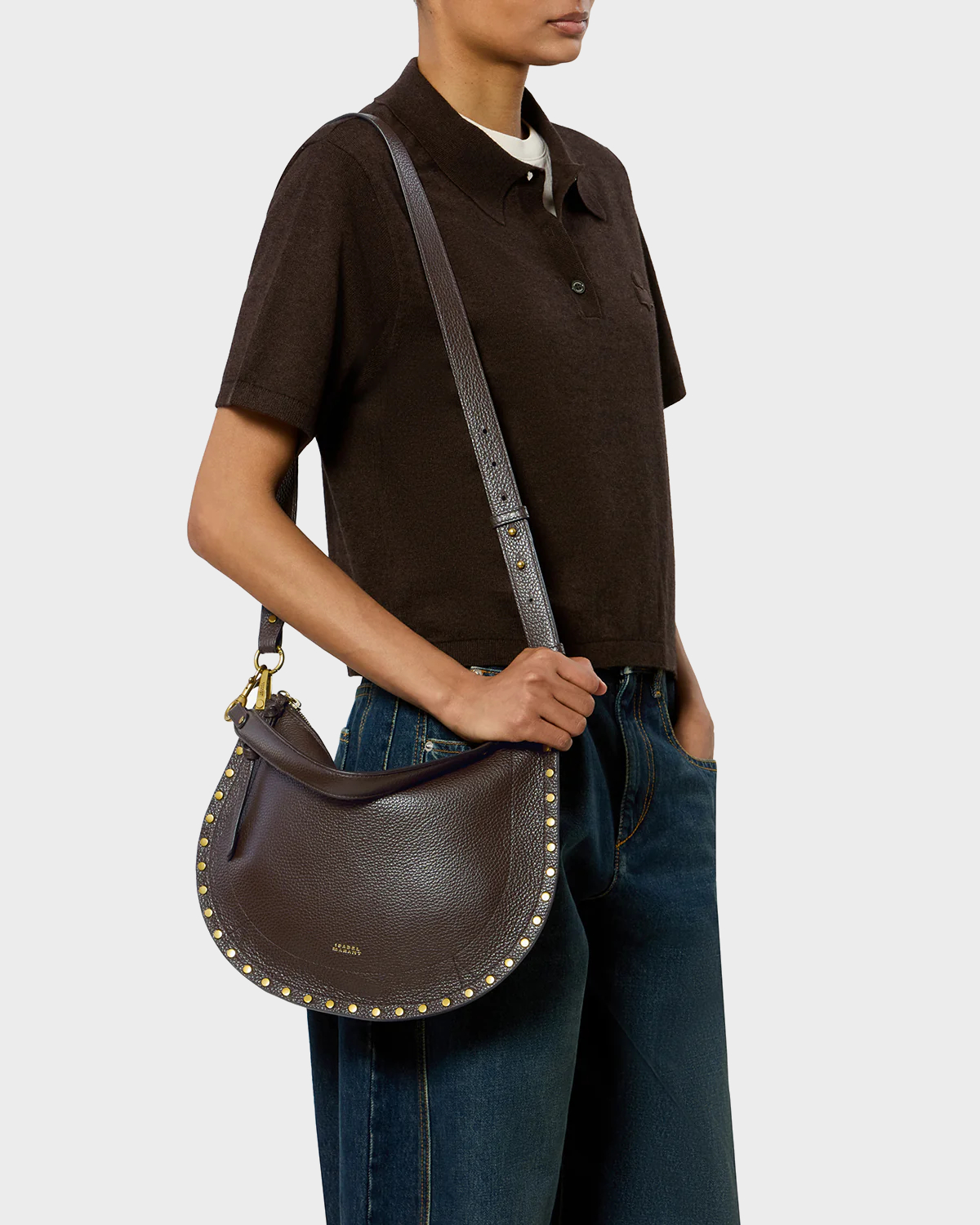 ISABEL MARANT Oskan Soft Bag in Brown